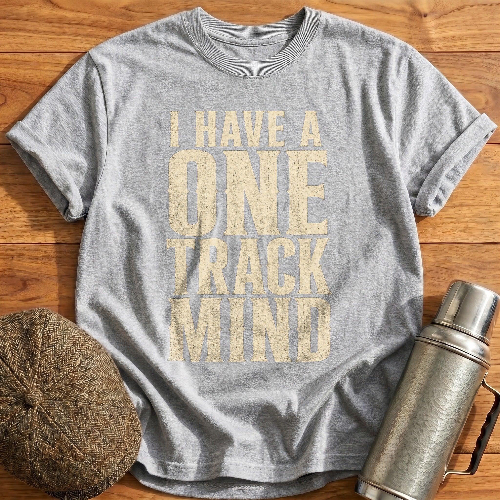 One Track Mind T-Shirt - Sport Grey