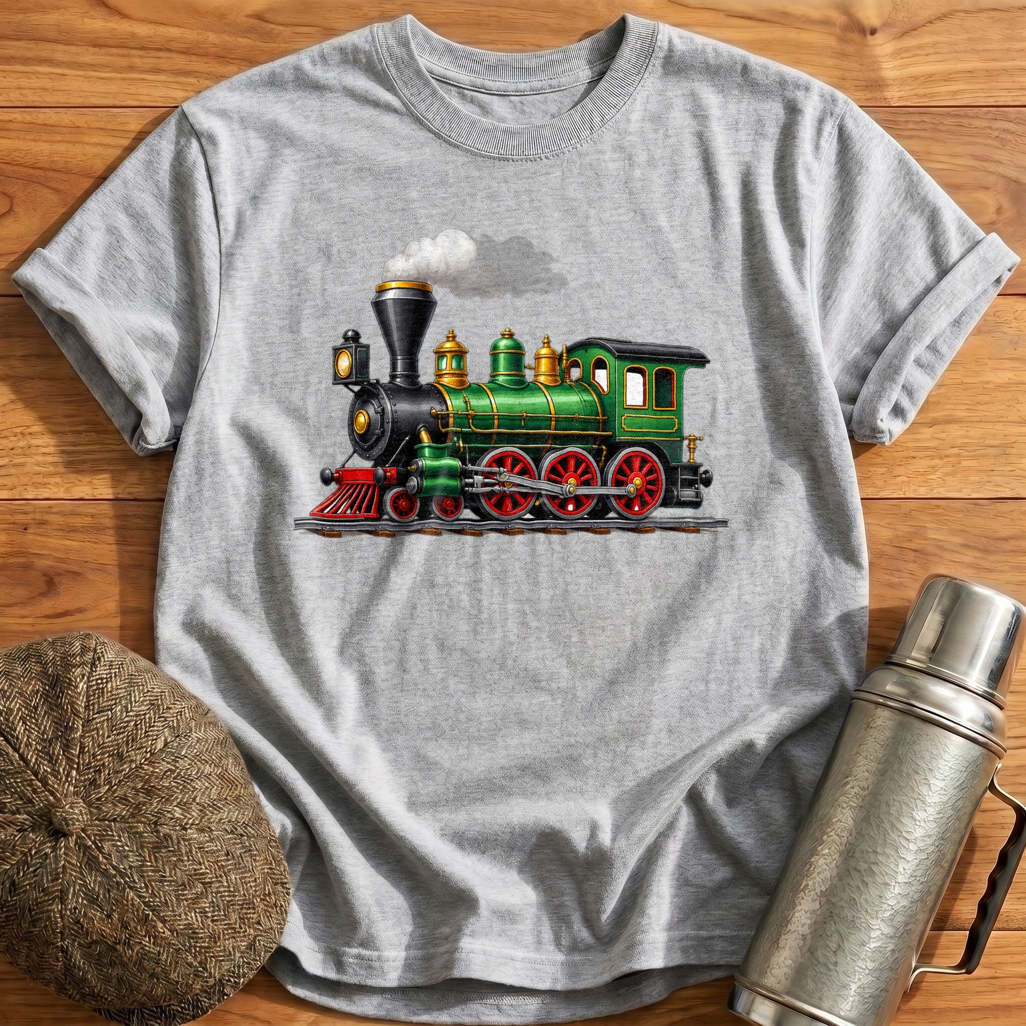 Steamloco Side T-Shirt - Sport Grey