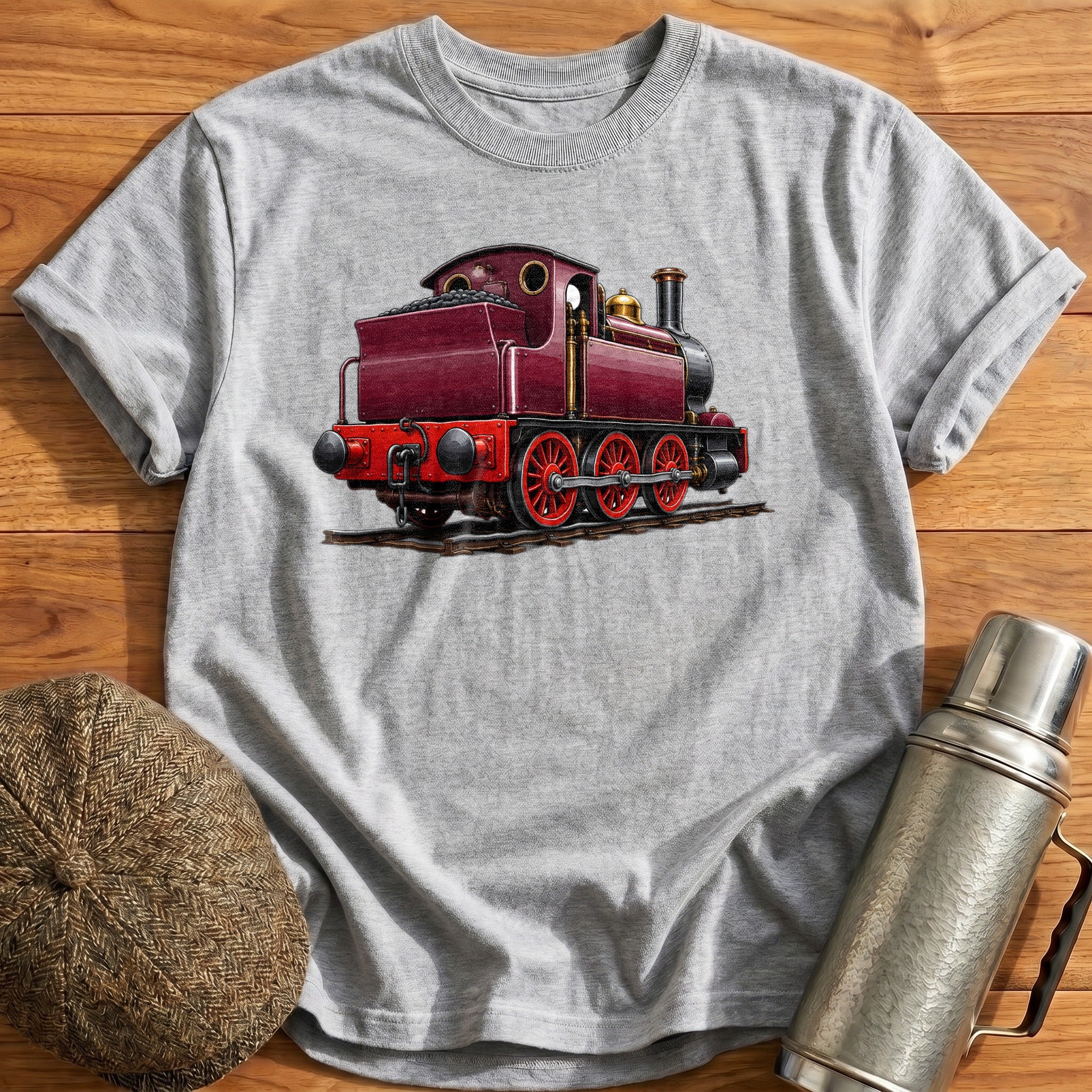 Tankengine Rear34 T-Shirt - Sport Grey