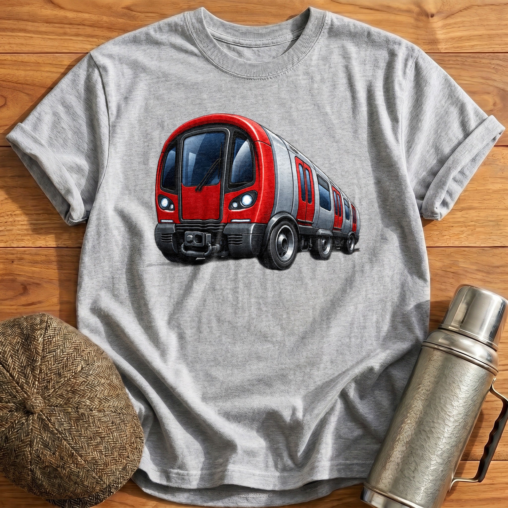 Tubetrain Front34 T-Shirt - Sport Grey