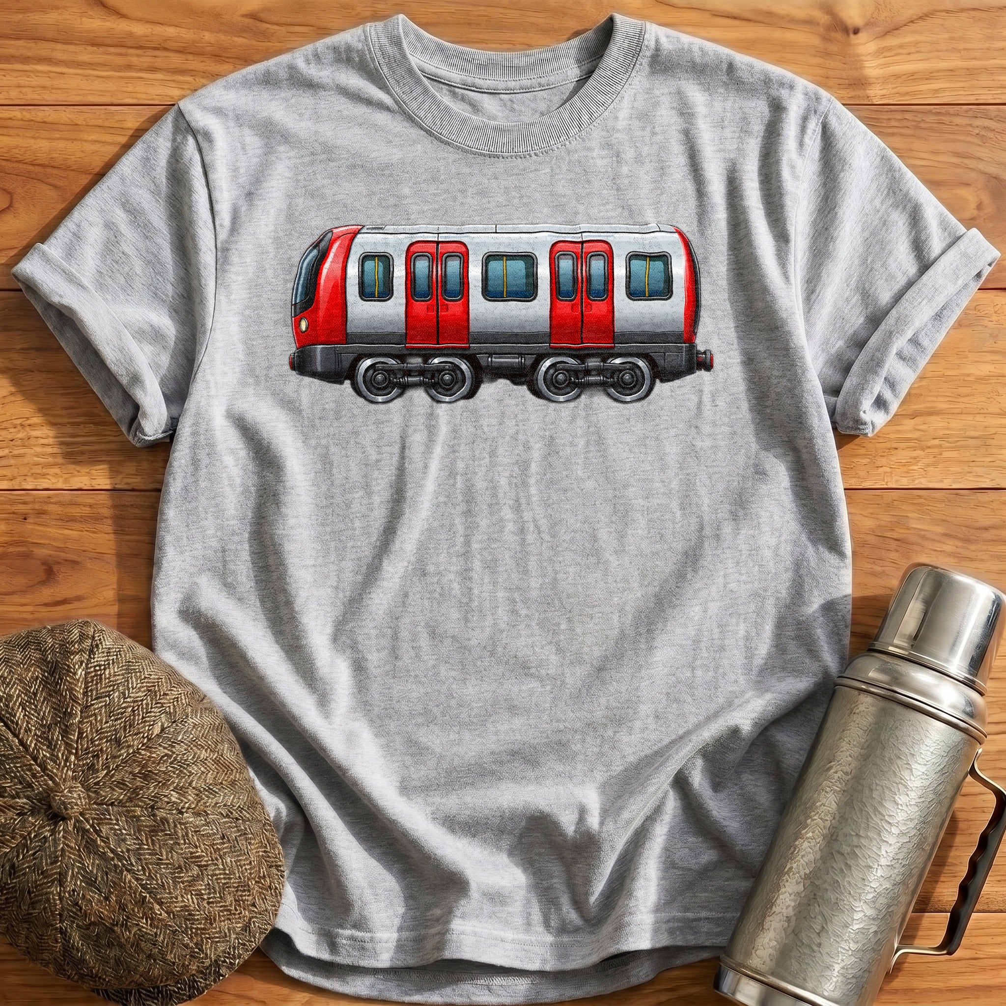 Tubetrain Side T-Shirt - Sport Grey