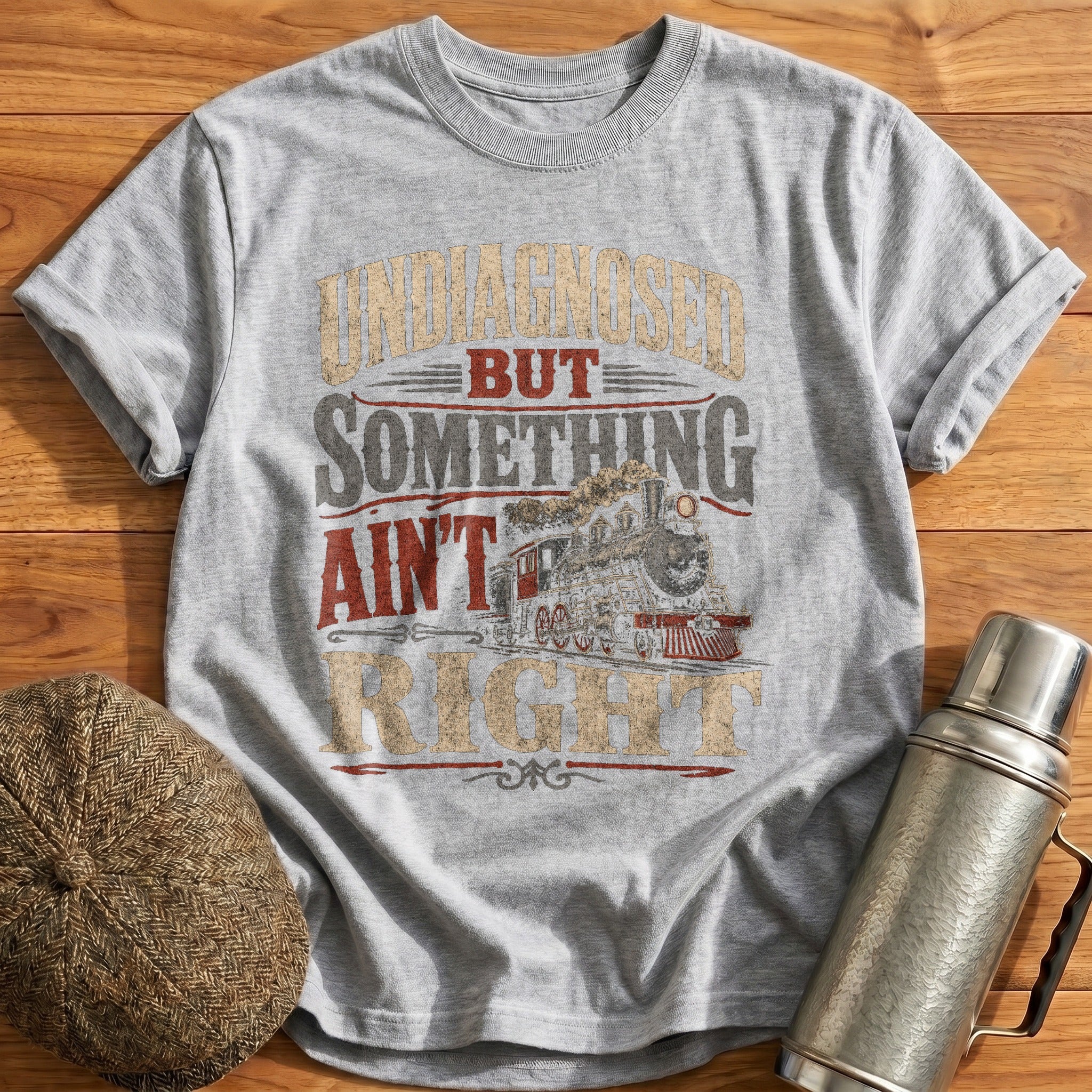 Undiagnosed Train T-Shirt - Sport Grey