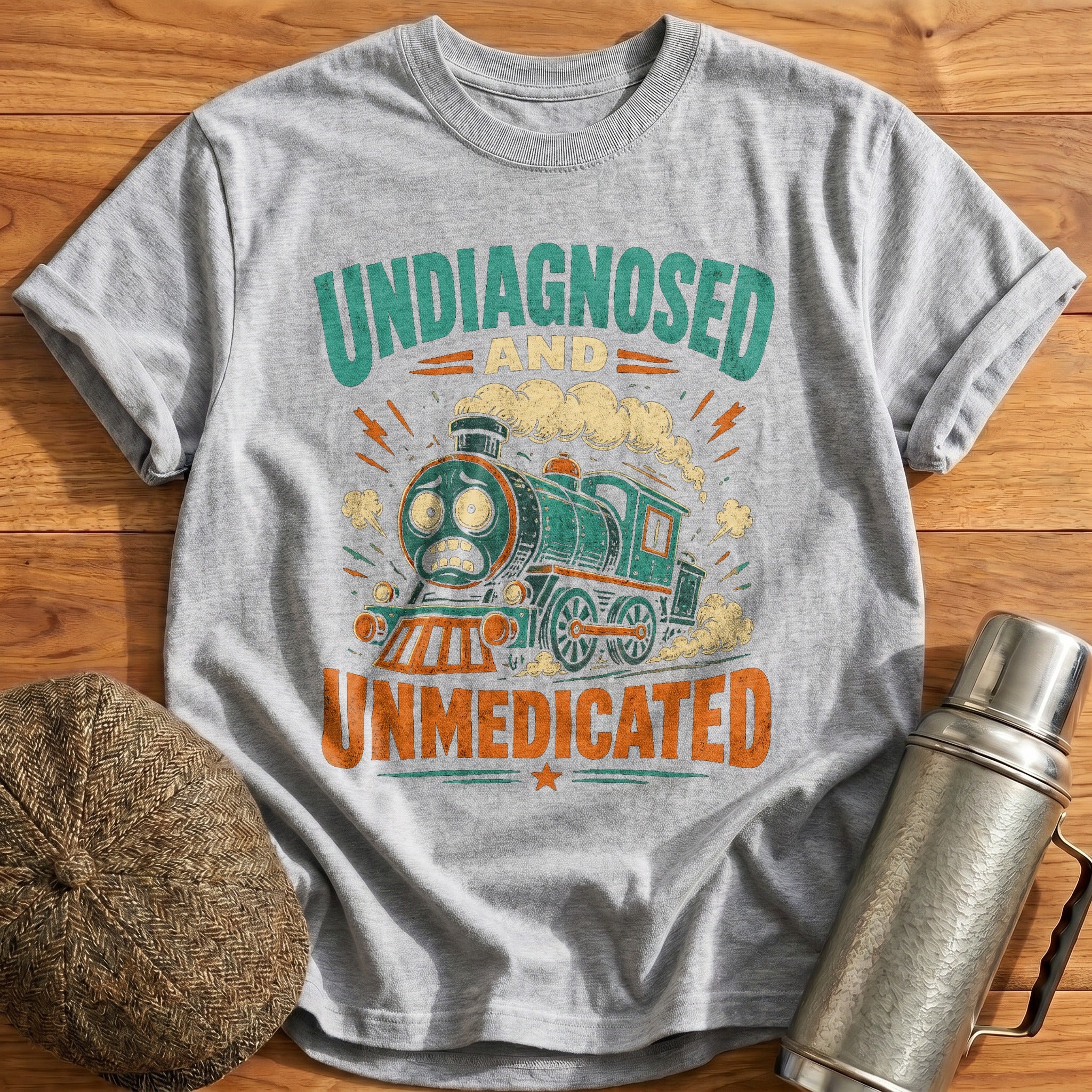 Undiagnosed Unmedicated T-Shirt - Sport Grey