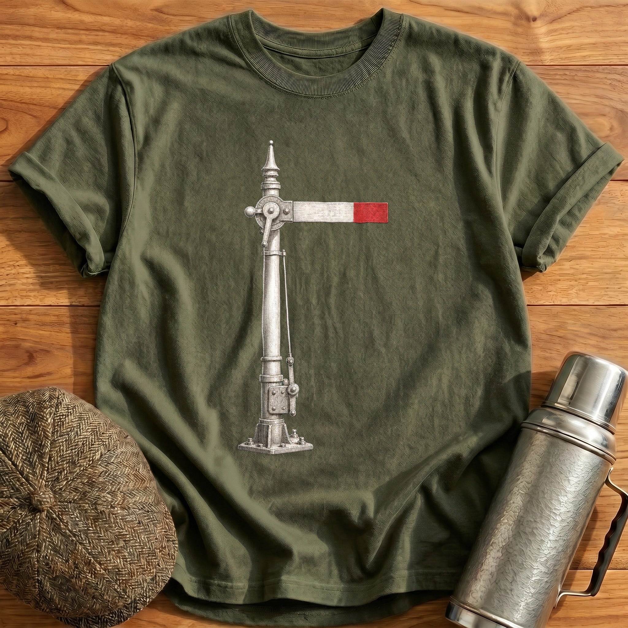 Semaphore Signal Arm II T-Shirt - Military Green