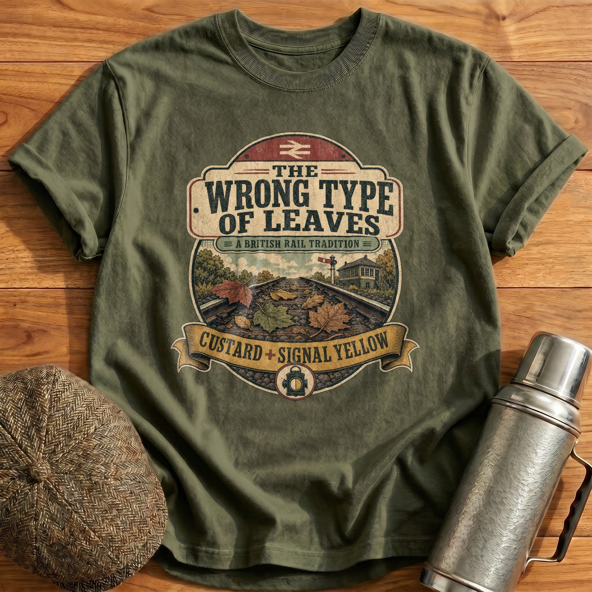 The Wrong Type of Leaves T-Shirt - Military Green