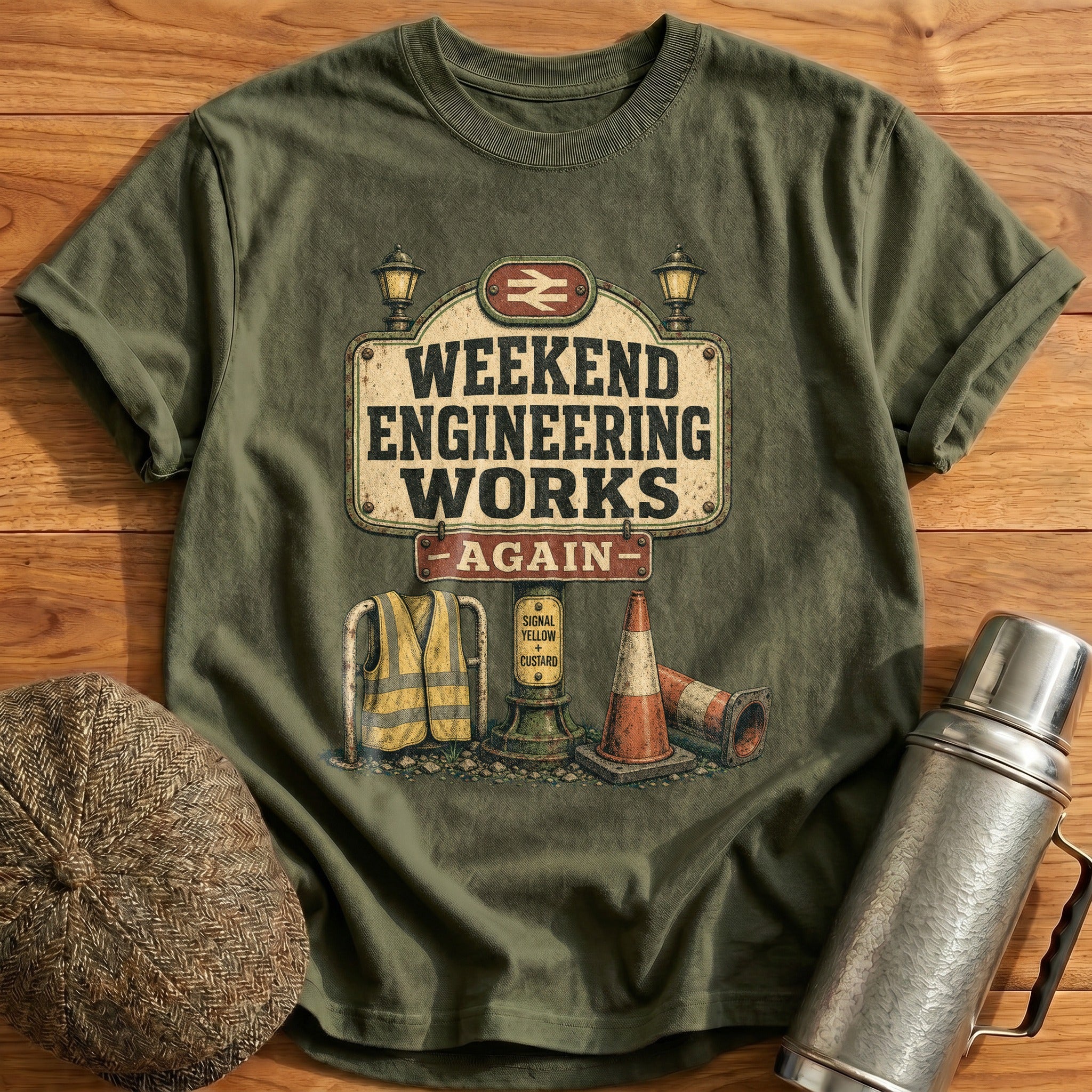 Weekend Engineering Works T-Shirt - Military Green