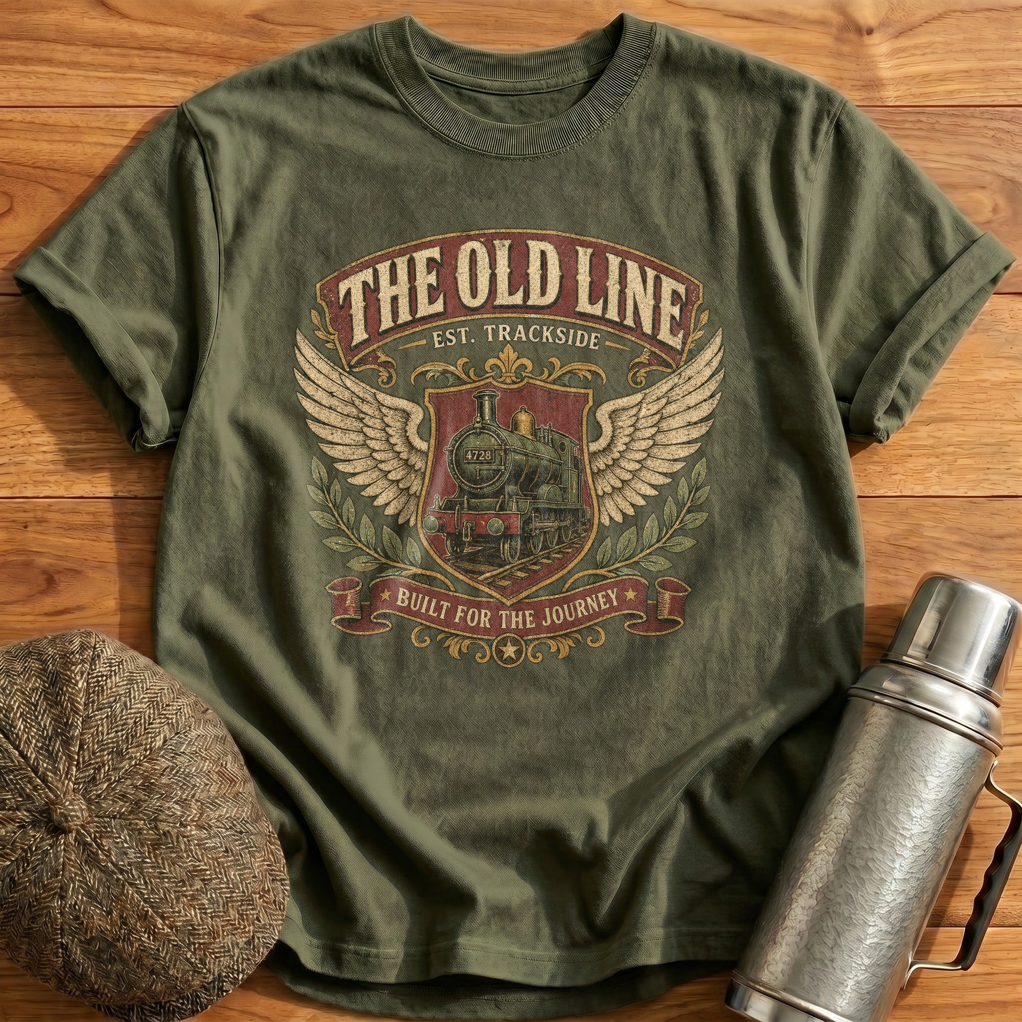 The Old Line T-Shirt - Military Green