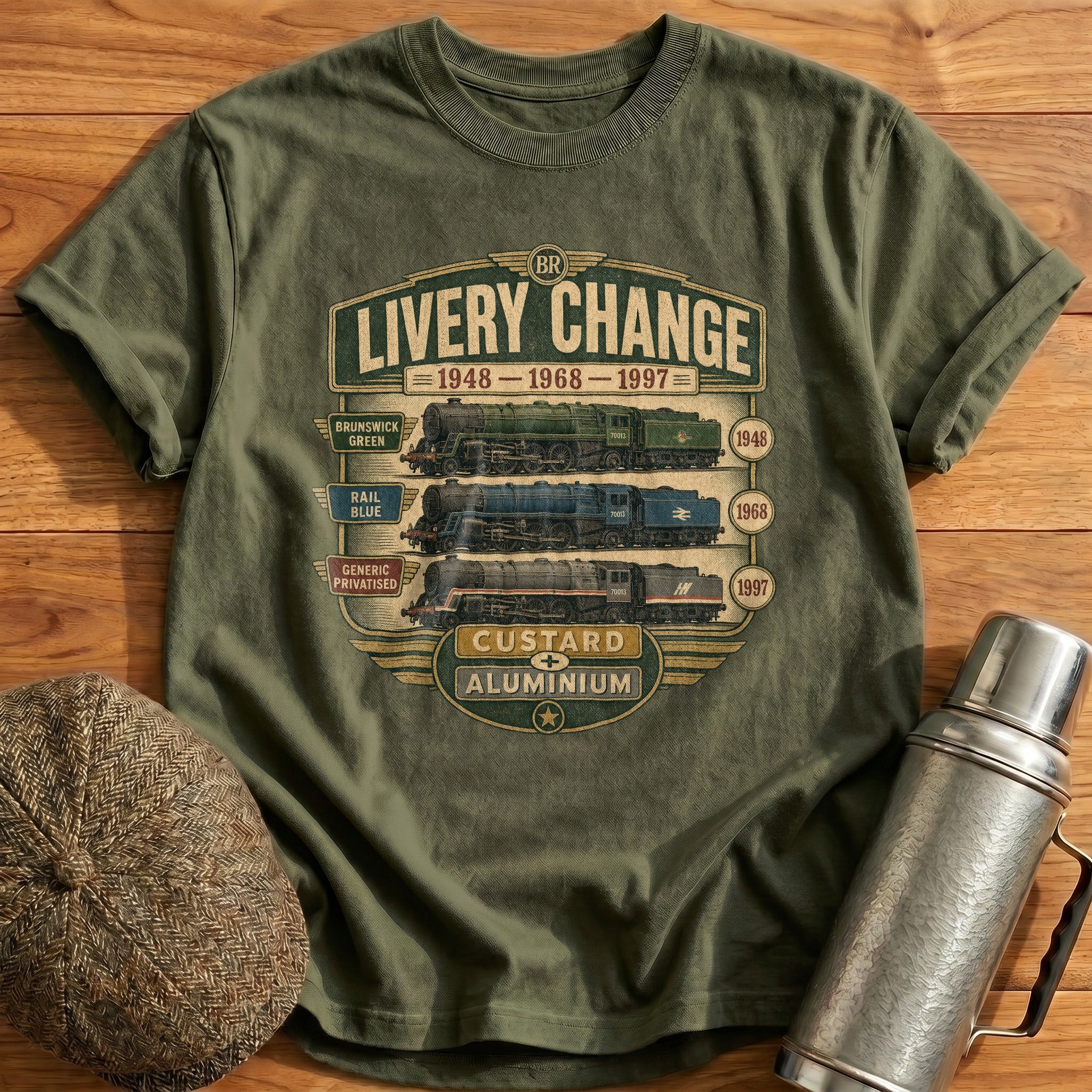 Livery Change T-Shirt - Military Green