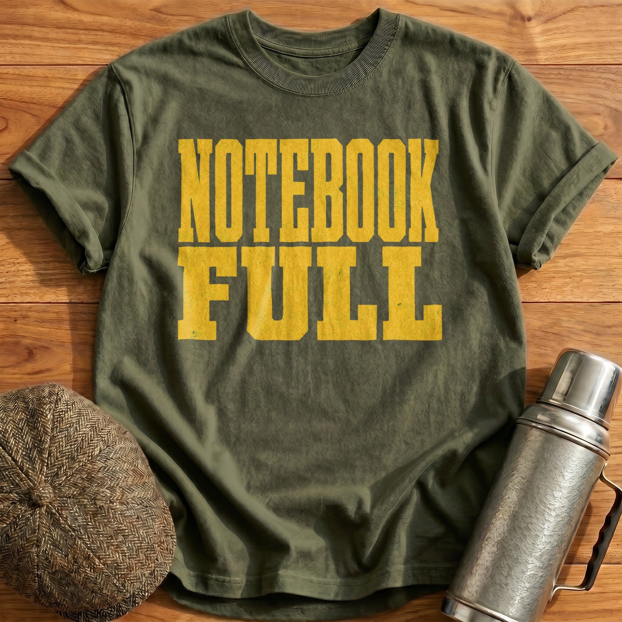 Notebook Full T-Shirt - Military Green