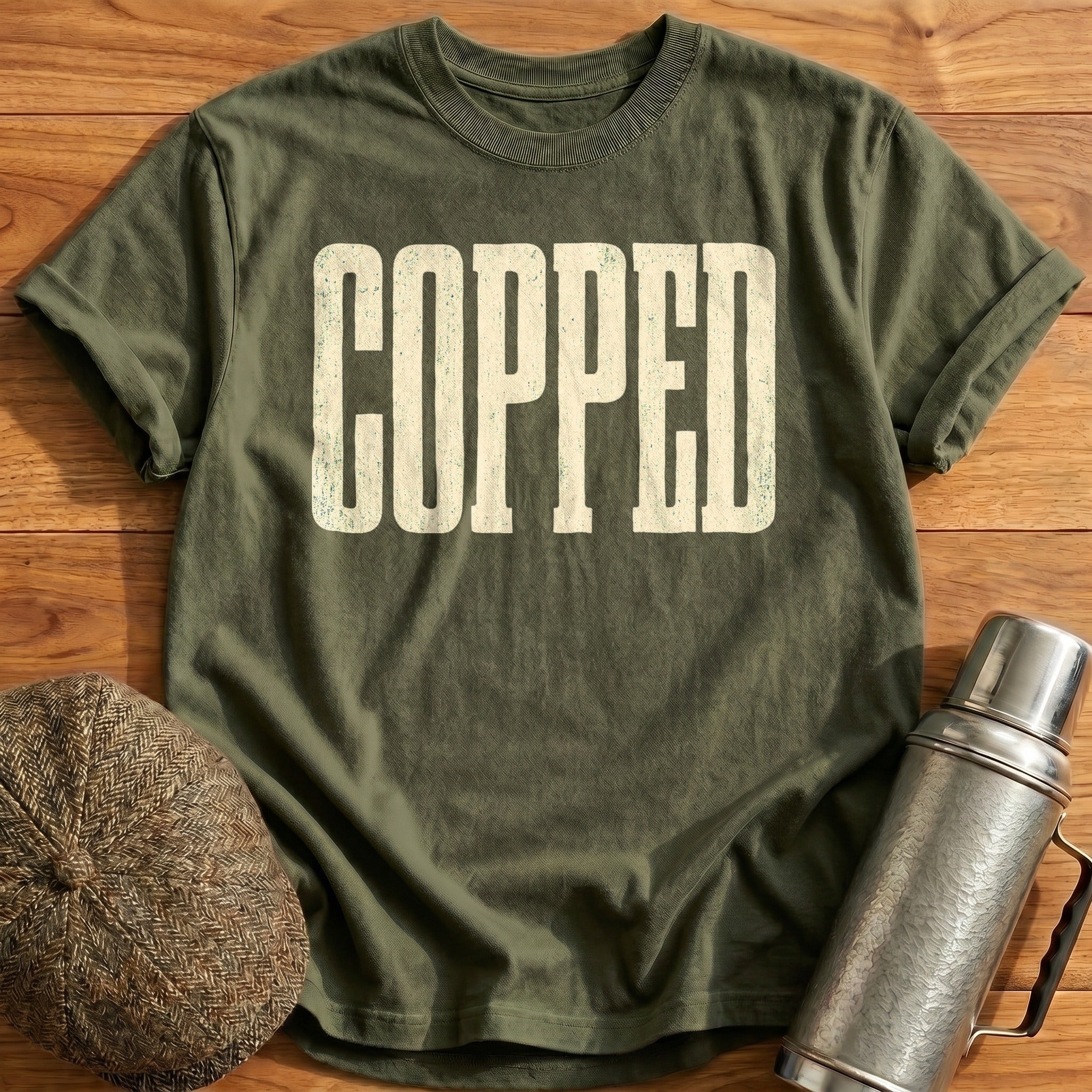 Copped T-Shirt - Military Green