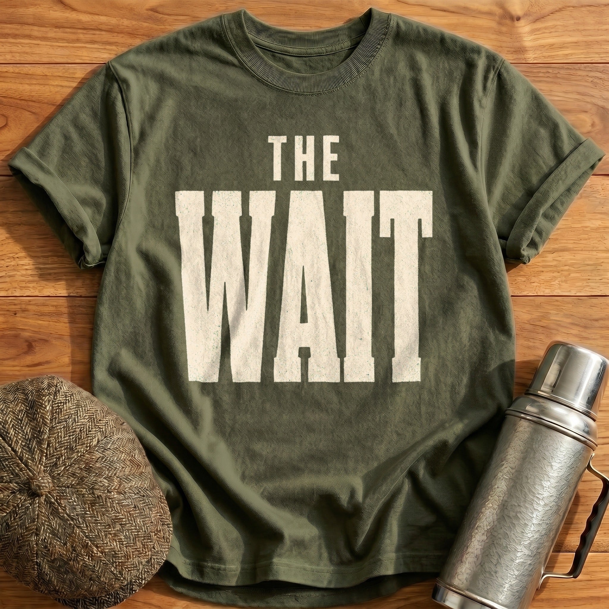 The Wait T-Shirt - Military Green