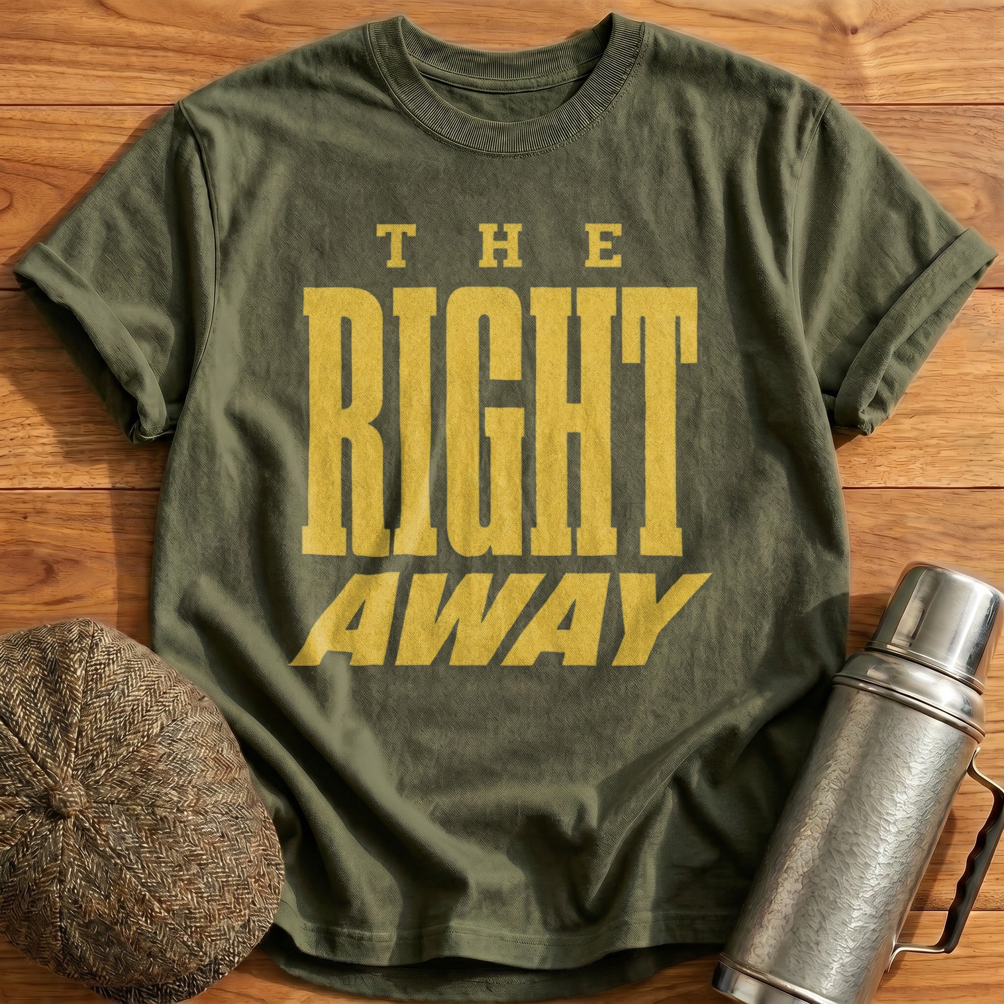 The Right Away T-Shirt - Military Green