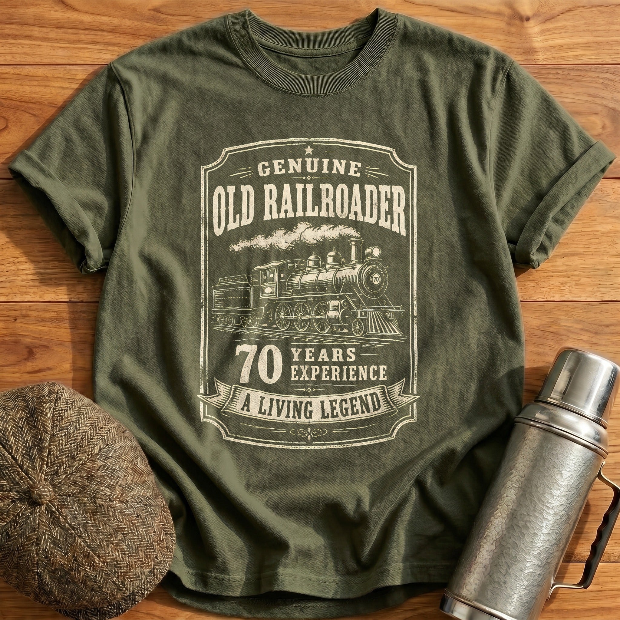 70 Living Legend T-Shirt - Military Green