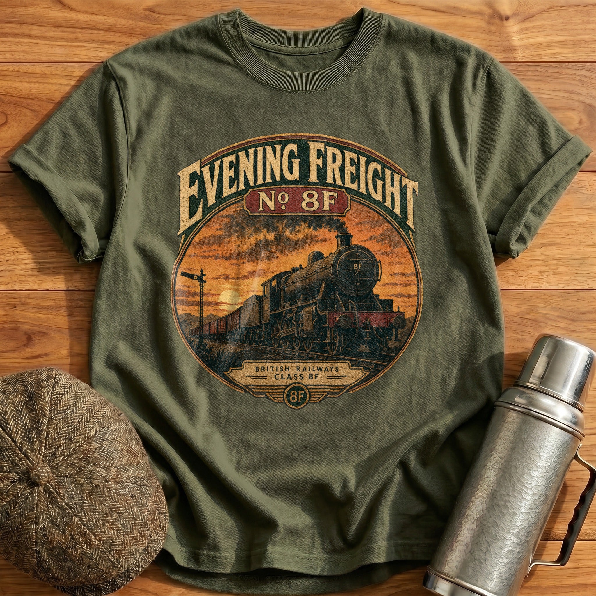Evening Freight T-Shirt - Military Green
