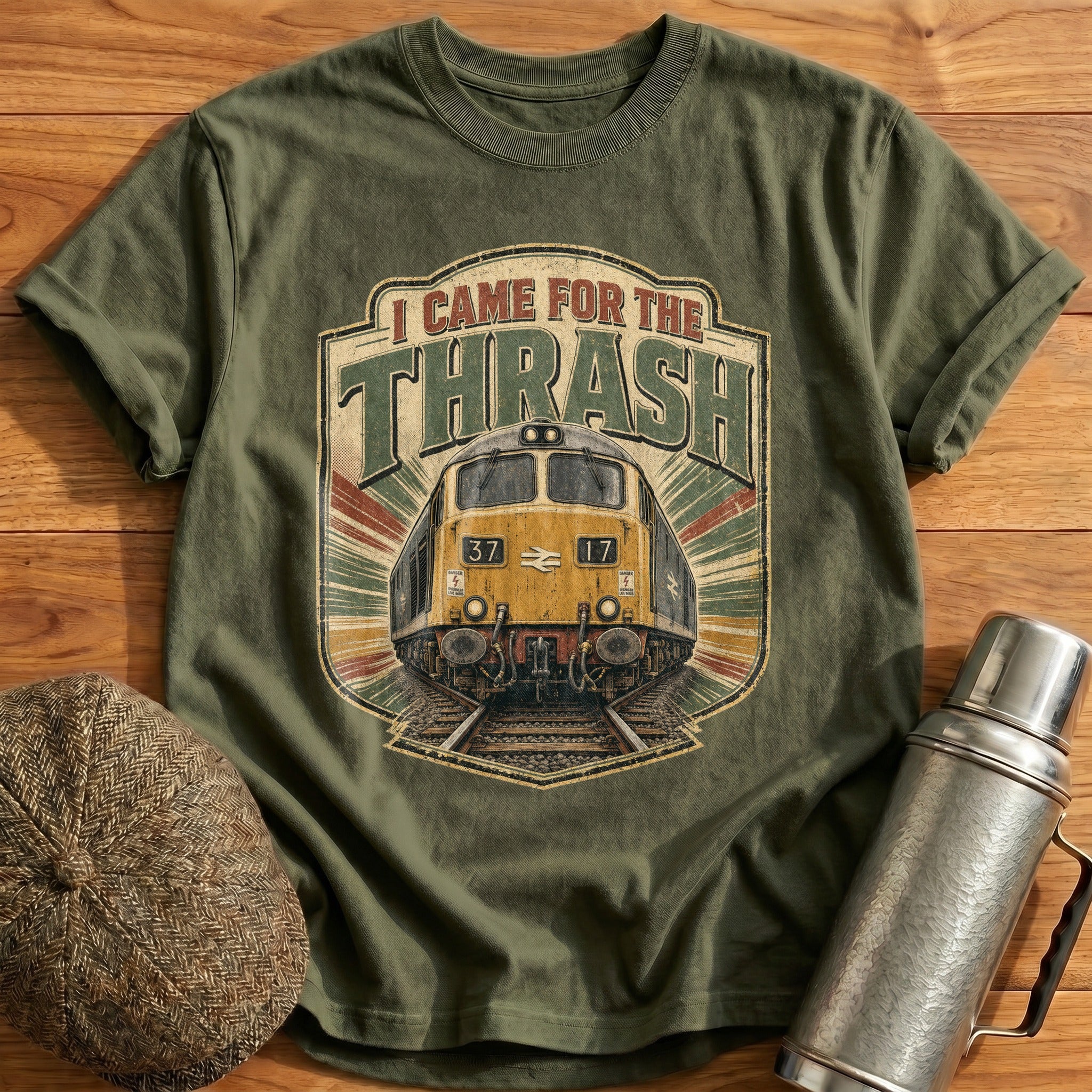 I Came for the Thrash T-Shirt - Military Green