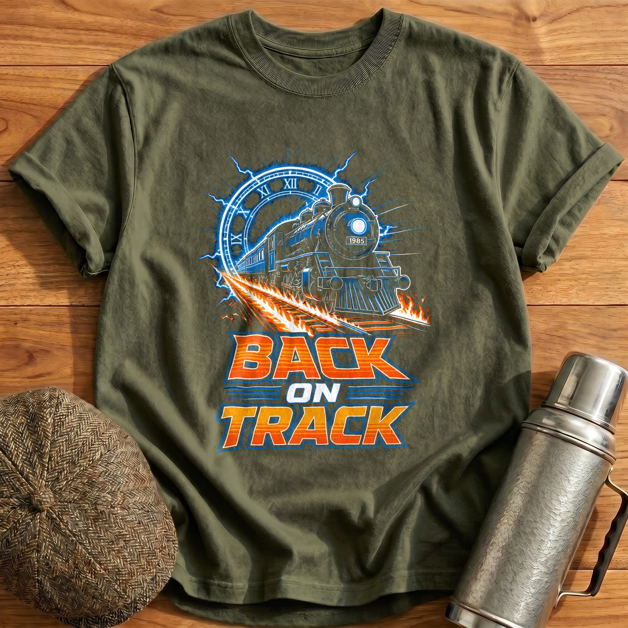 Back On Track 25 T-Shirt - Military Green