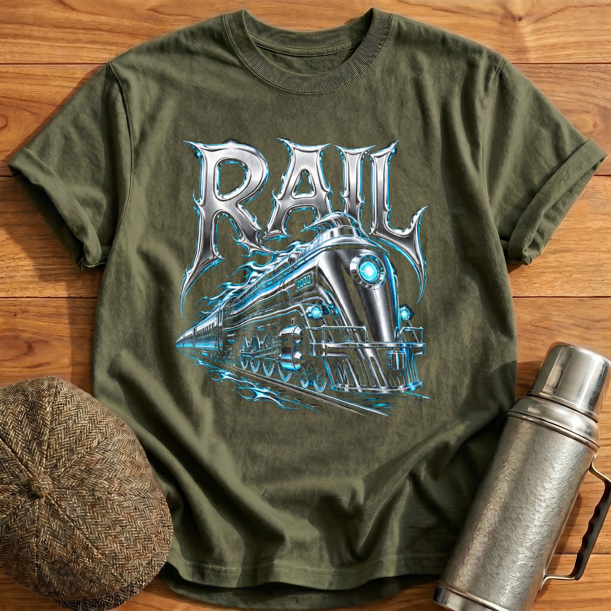 Chrome Velocity T-Shirt - Military Green