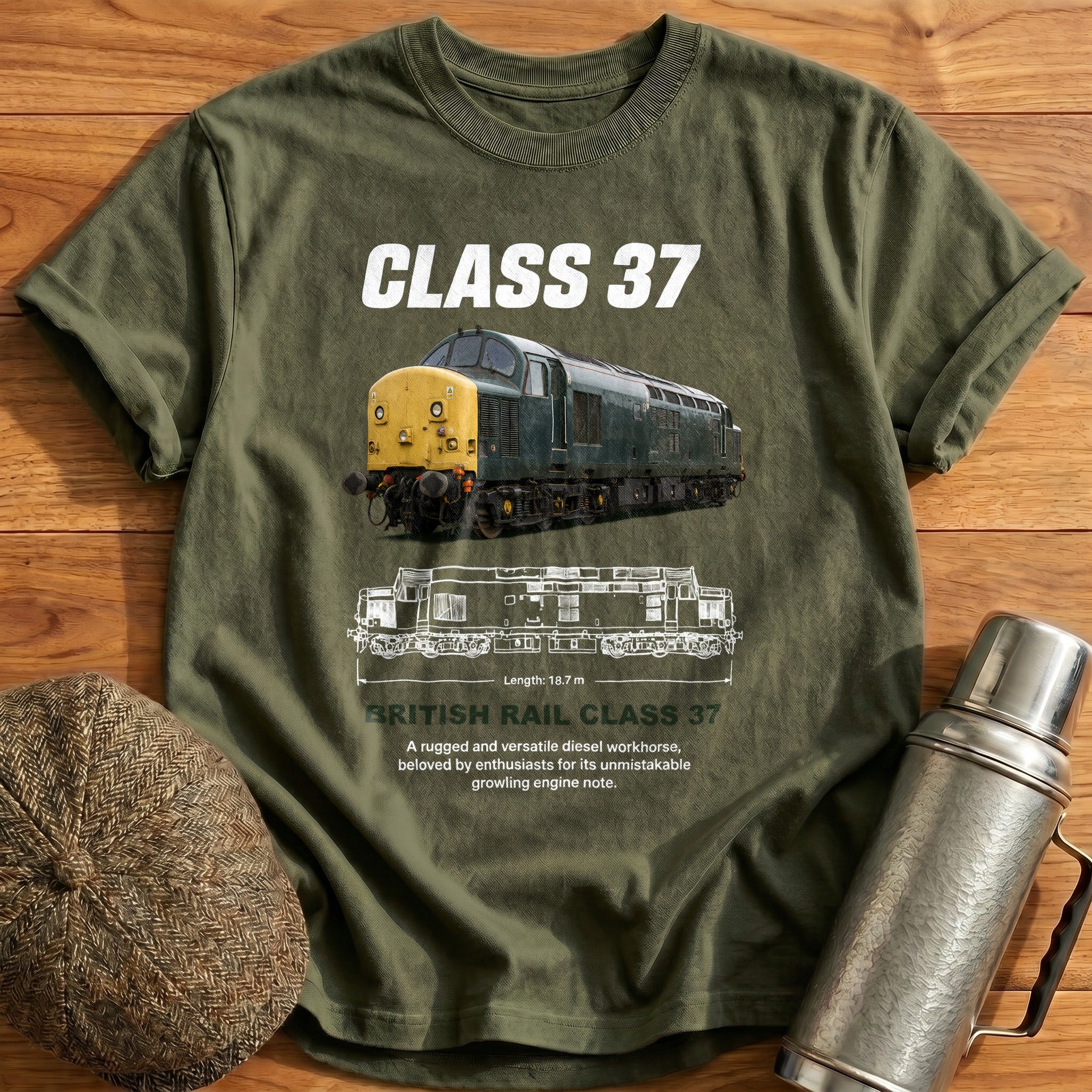 Class 37 78 T-Shirt - Military Green