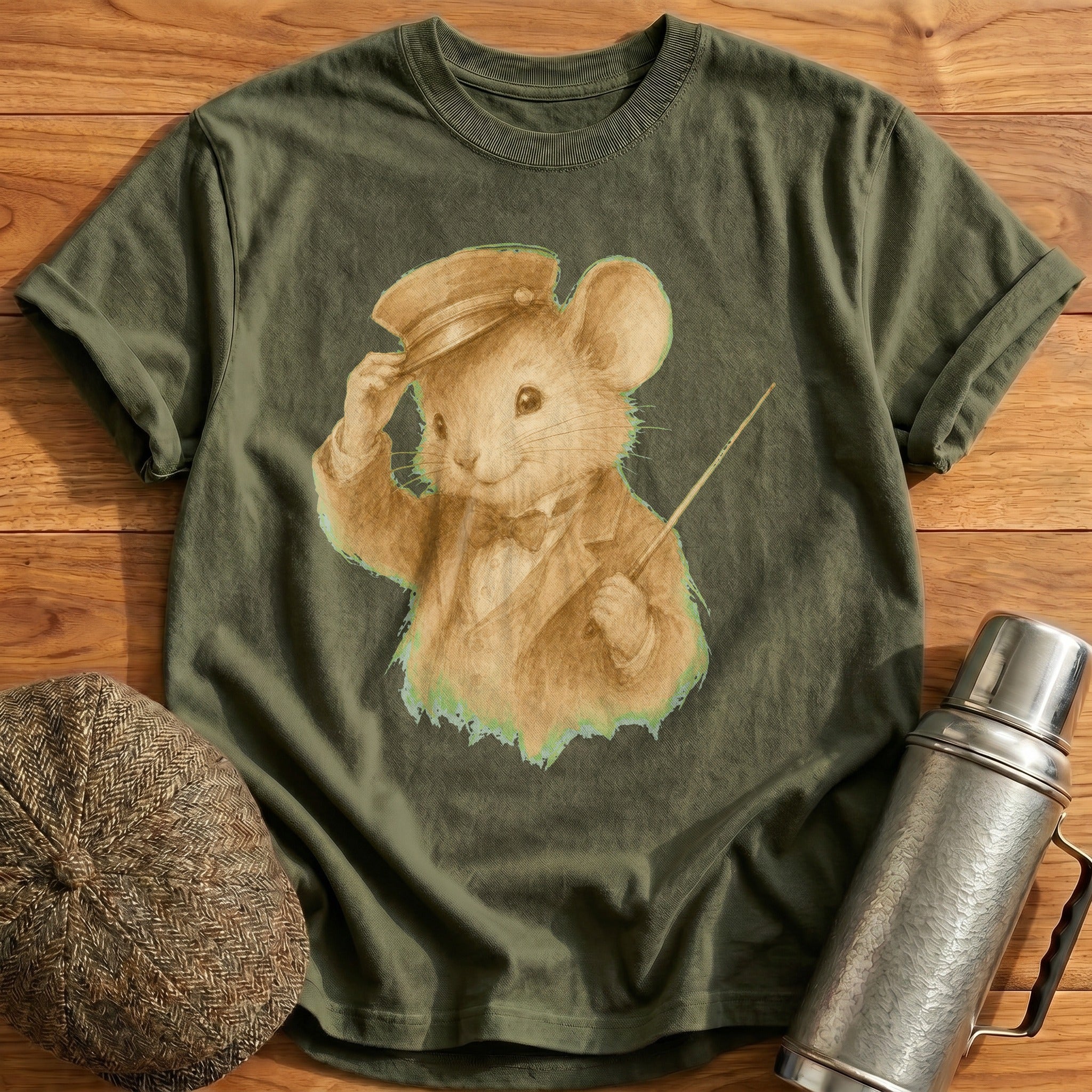 Conductor's Grace T-Shirt - Military Green