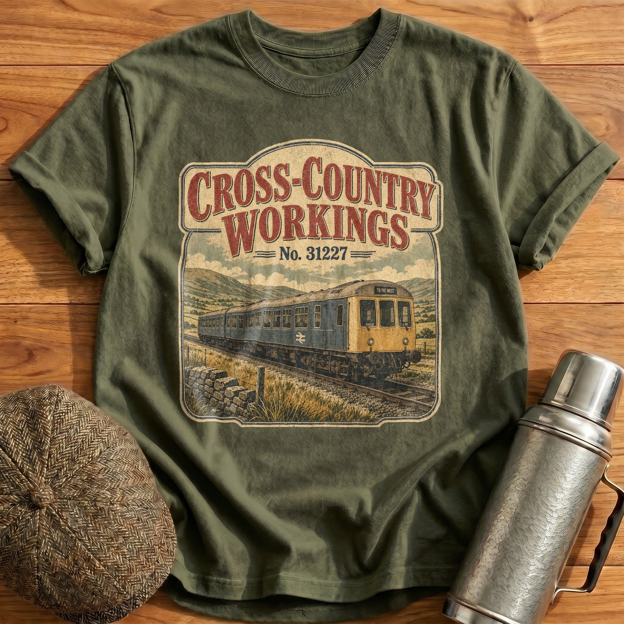 Cross-Country Working T-Shirt - Military Green
