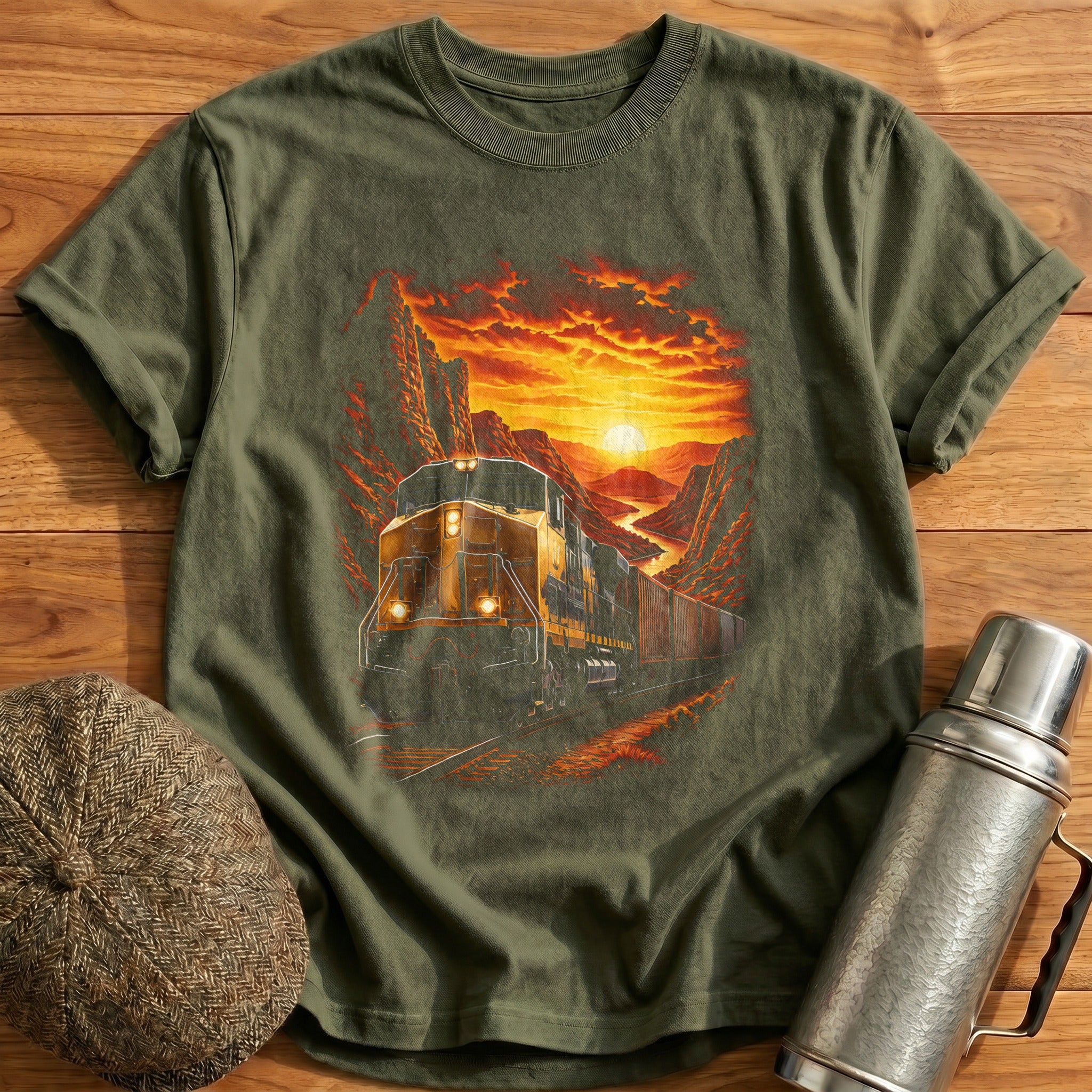 Desert Locomotive Train Spotter - Military Green