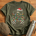 Diesel Shunter Christmas Lights 55 T-Shirt - Military Green