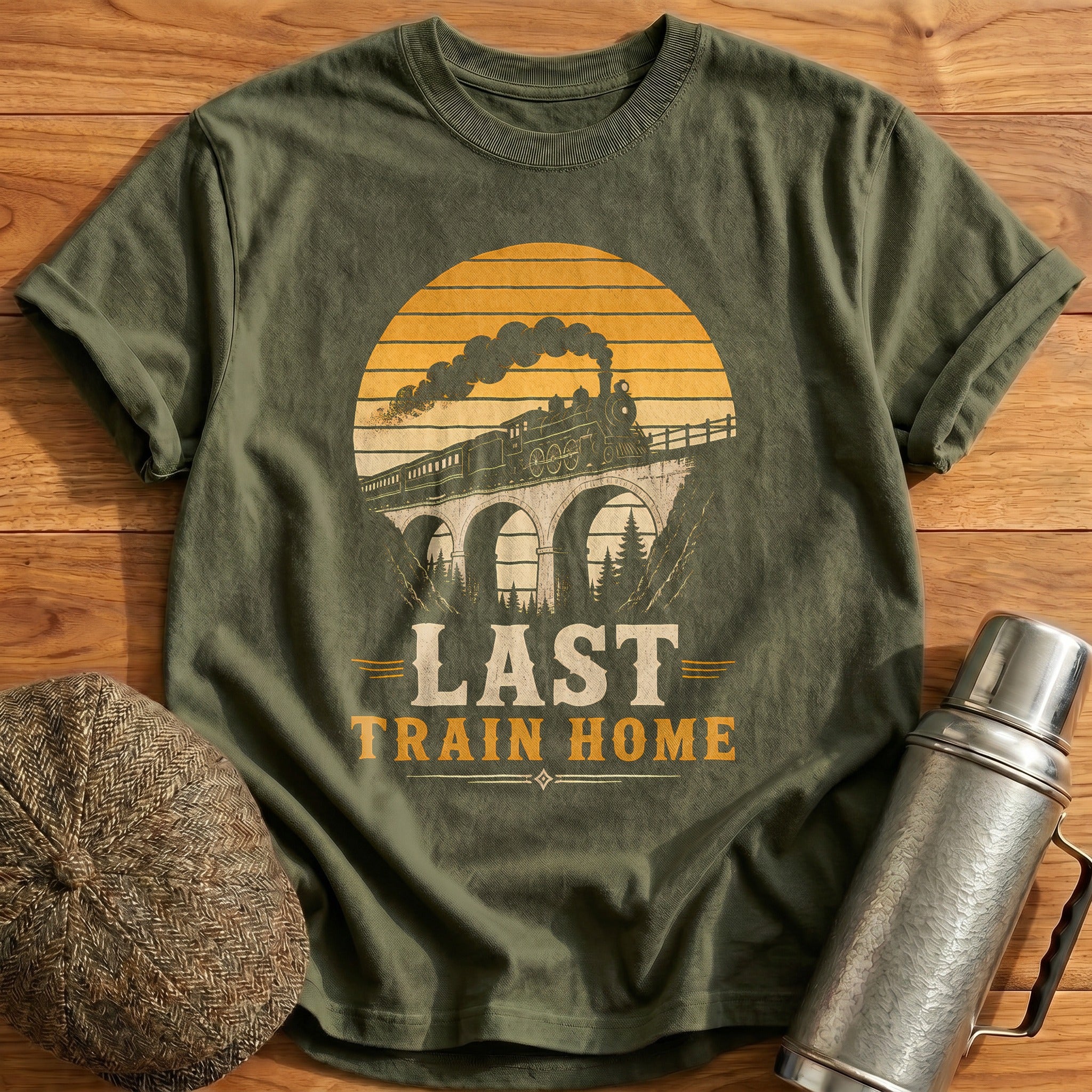 Final Station T-Shirt - Military Green