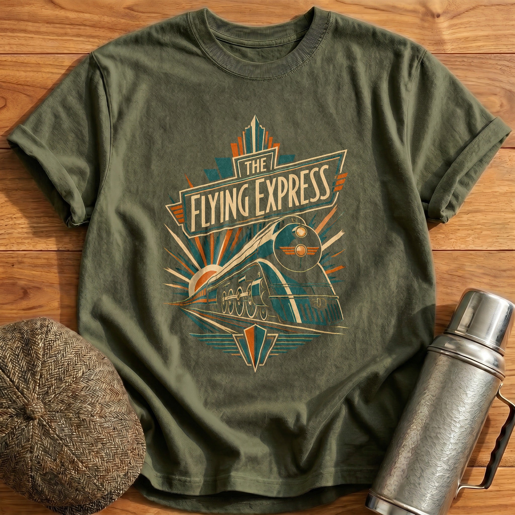 Flying Express Deco T-Shirt - Military Green