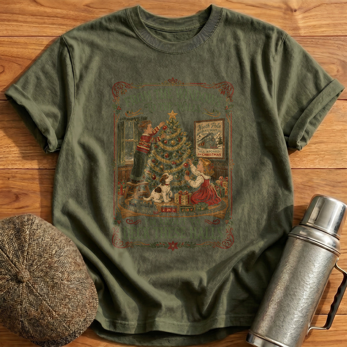 From The Windows To The Walls 27 T-Shirt - Military Green