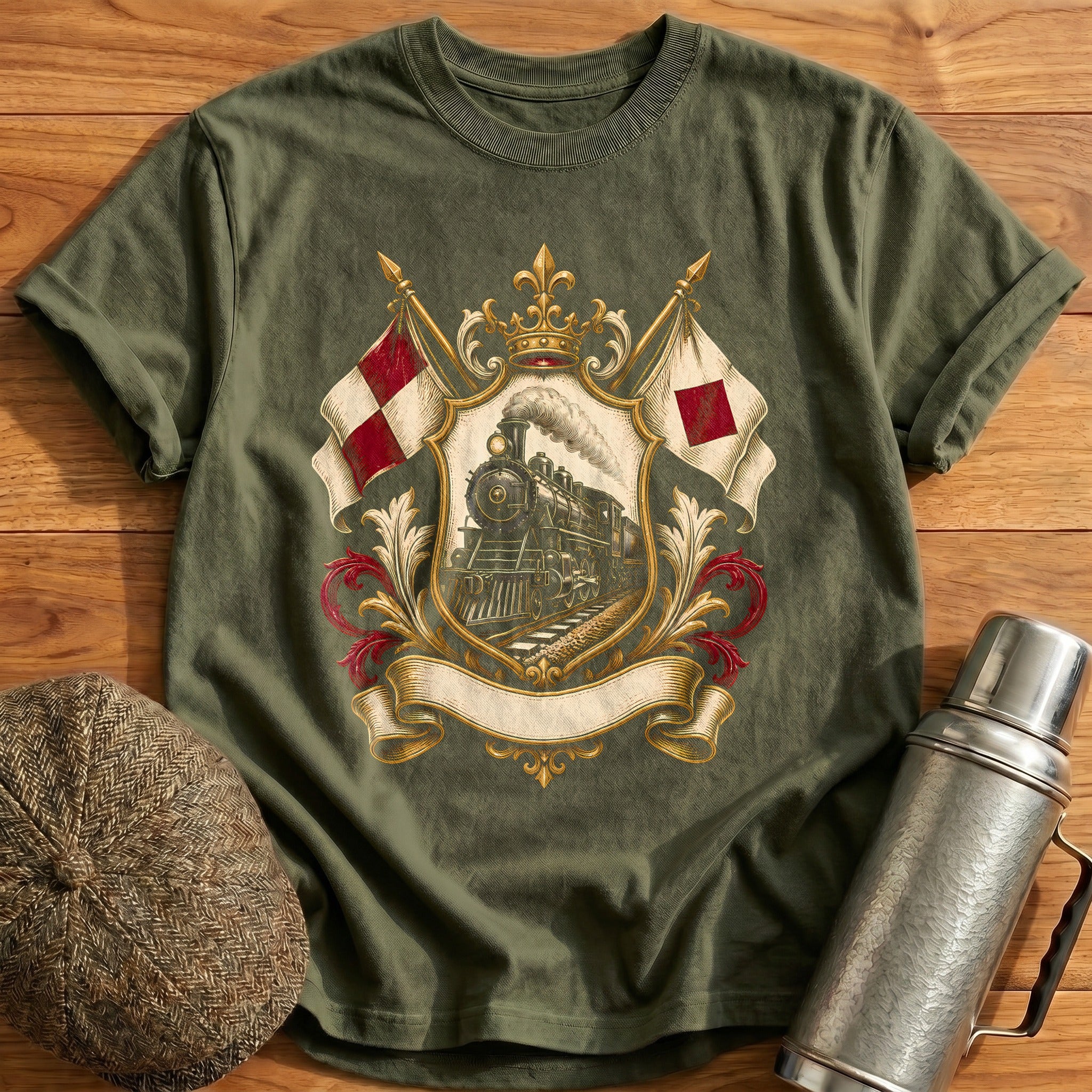 Heraldic Loco 81 T-Shirt - Military Green