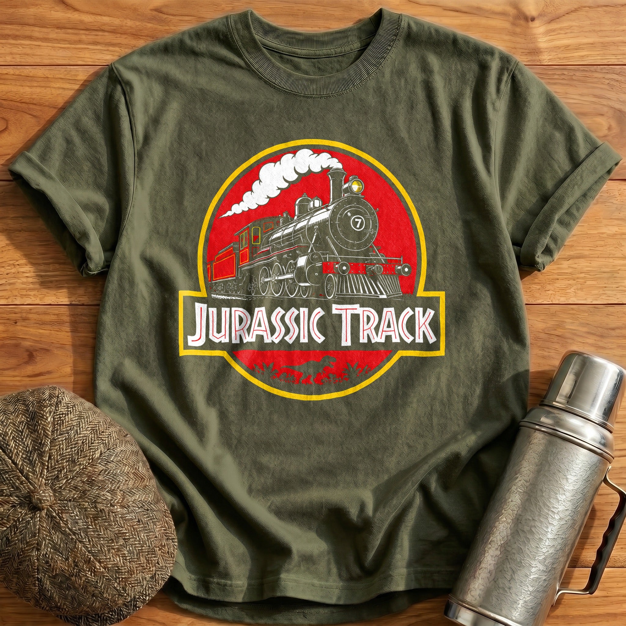 Jurassic Track 32 T-Shirt - Military Green