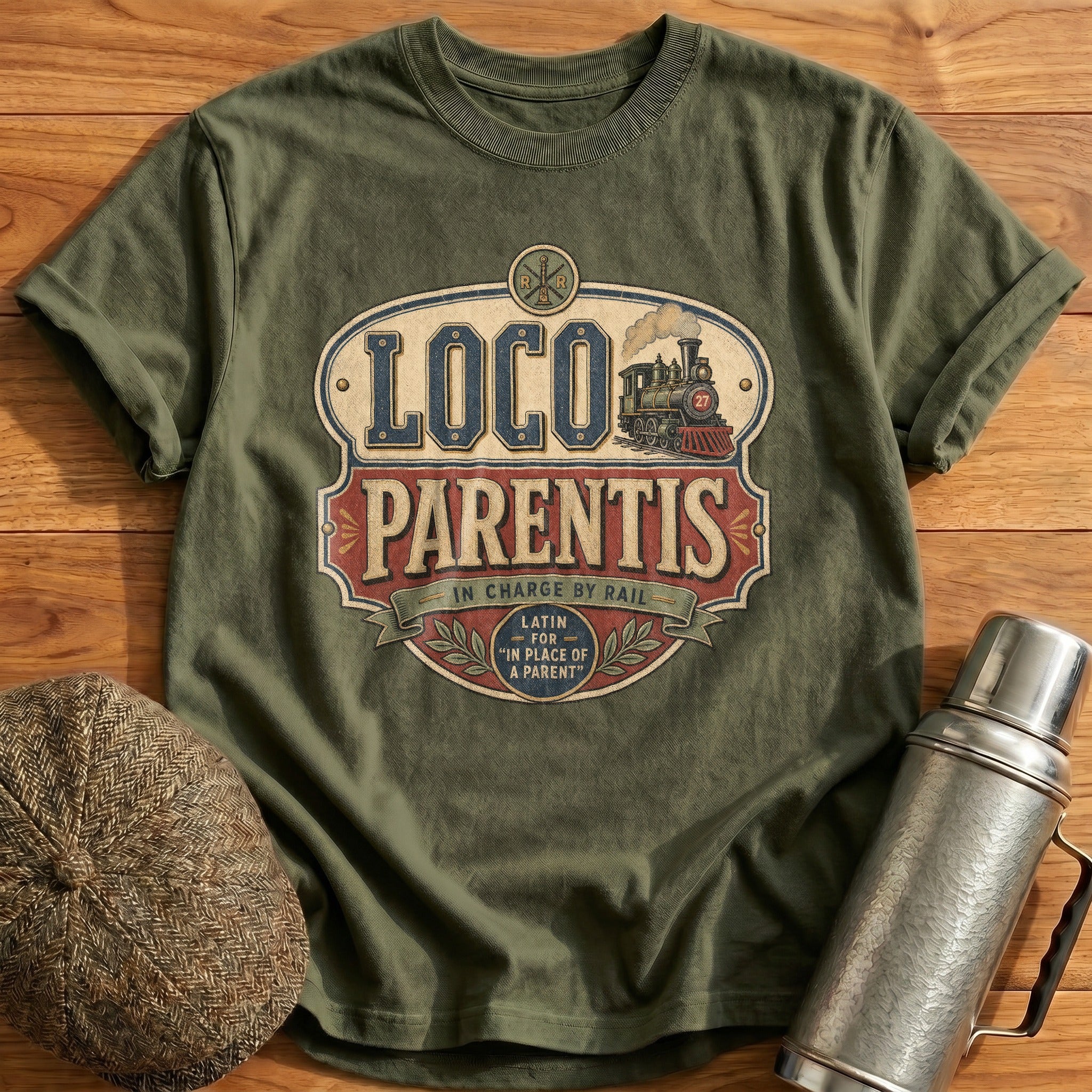 Loco Parentis T-Shirt - Military Green