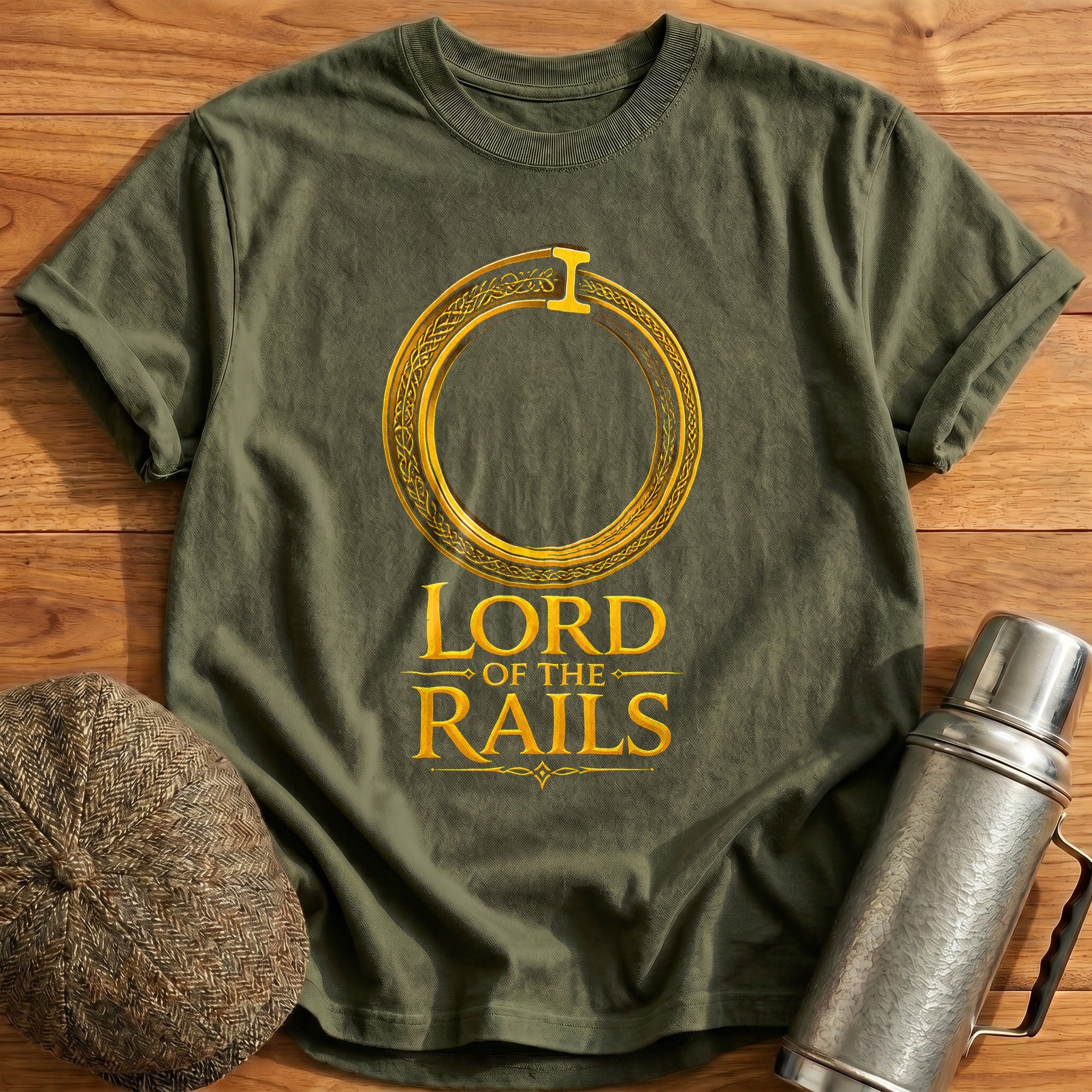 Lord Of The Rails 38 T-Shirt - Military Green