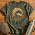 Moonlit Viaduct T-Shirt - Military Green