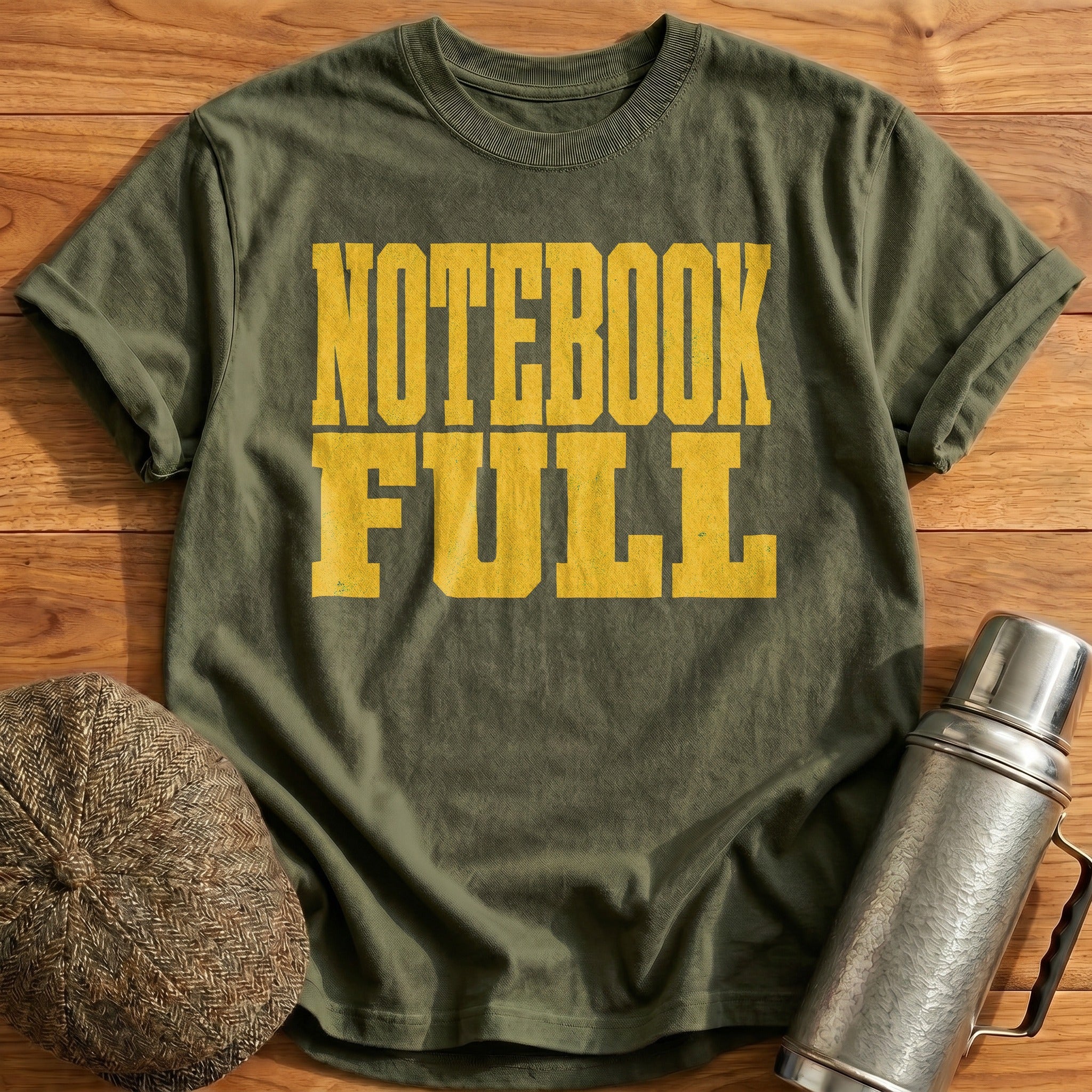 Notebook Full T-Shirt - Military Green