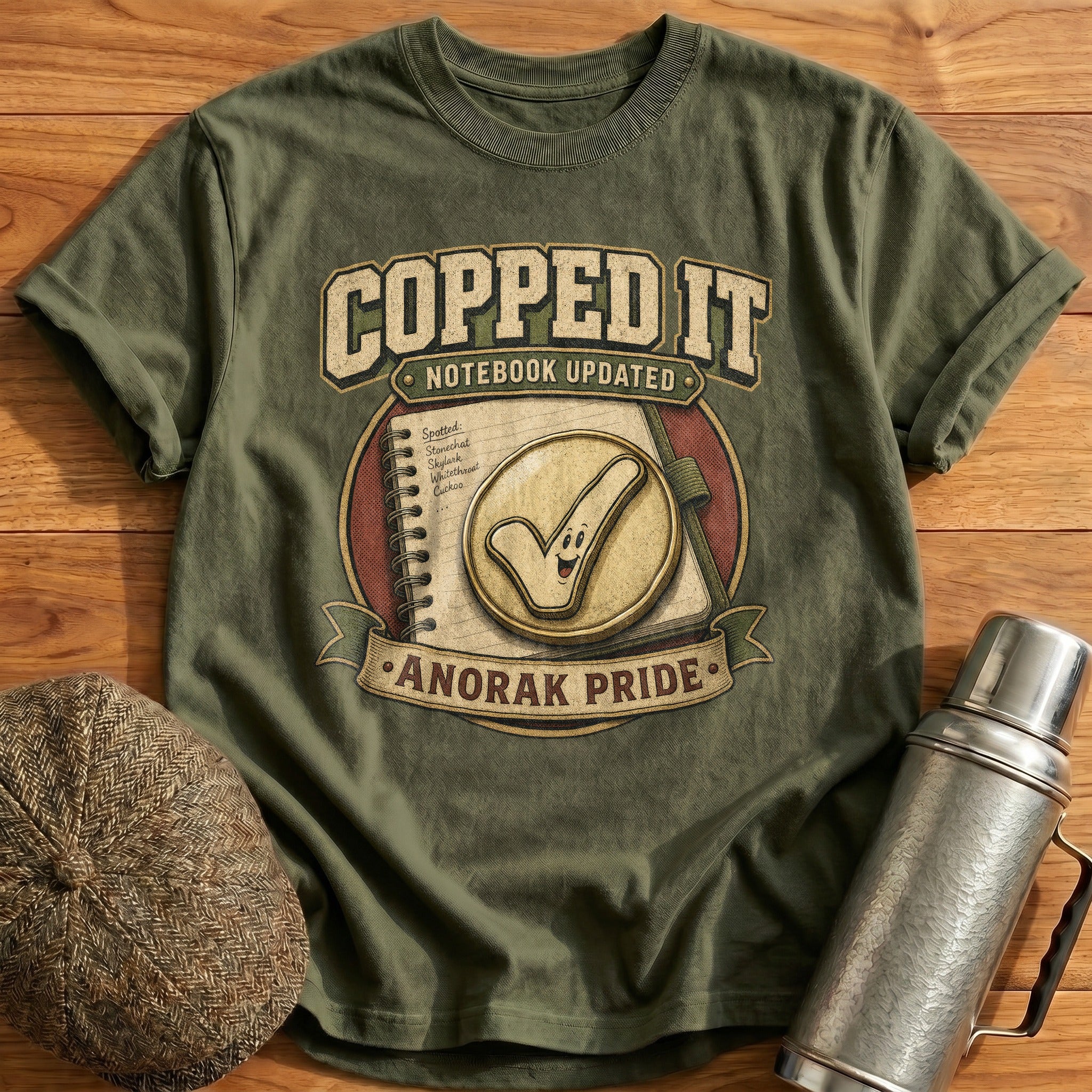 Notebook Updated T-Shirt - Military Green