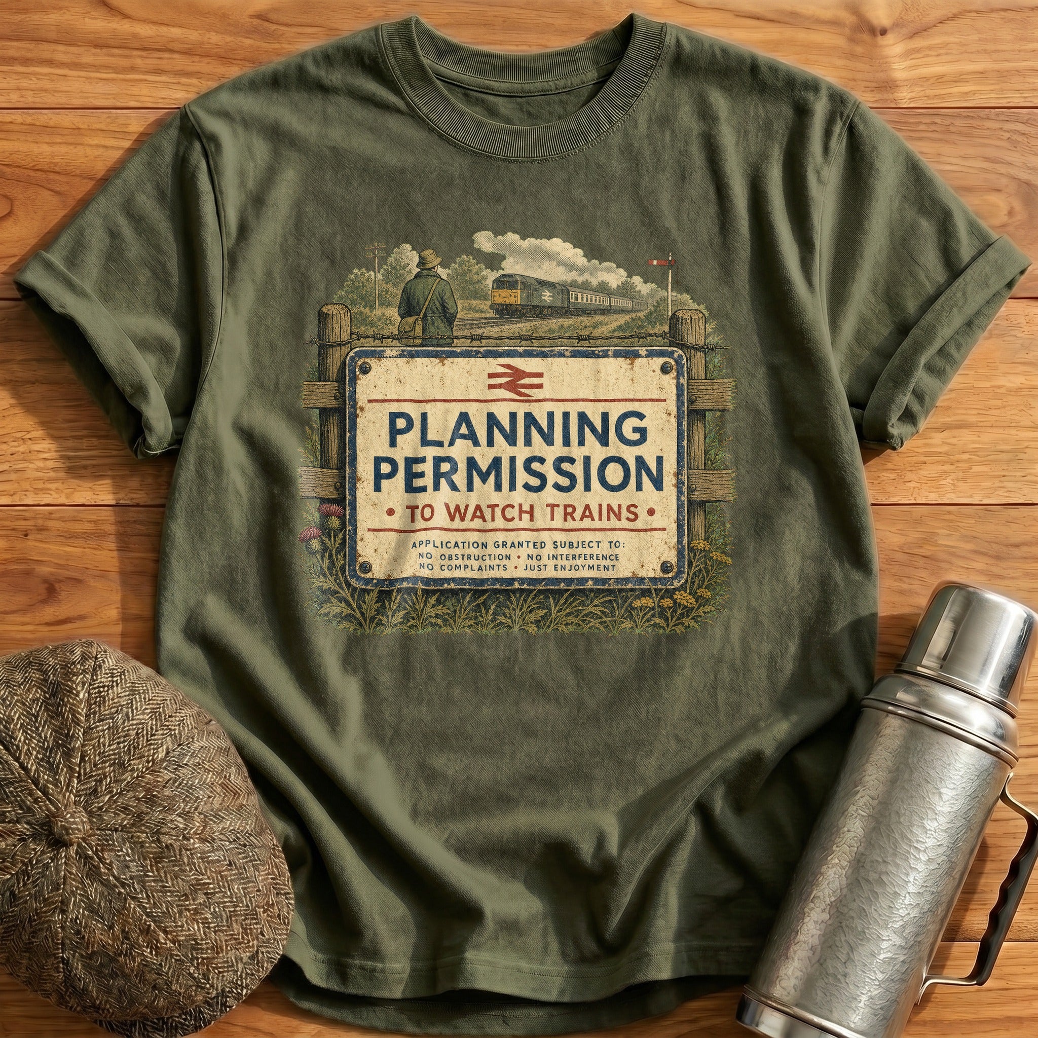 Permission Granted T-Shirt - Military Green