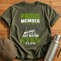 Proud Member Of The Railfan Just Resting My Eyes - Military Green