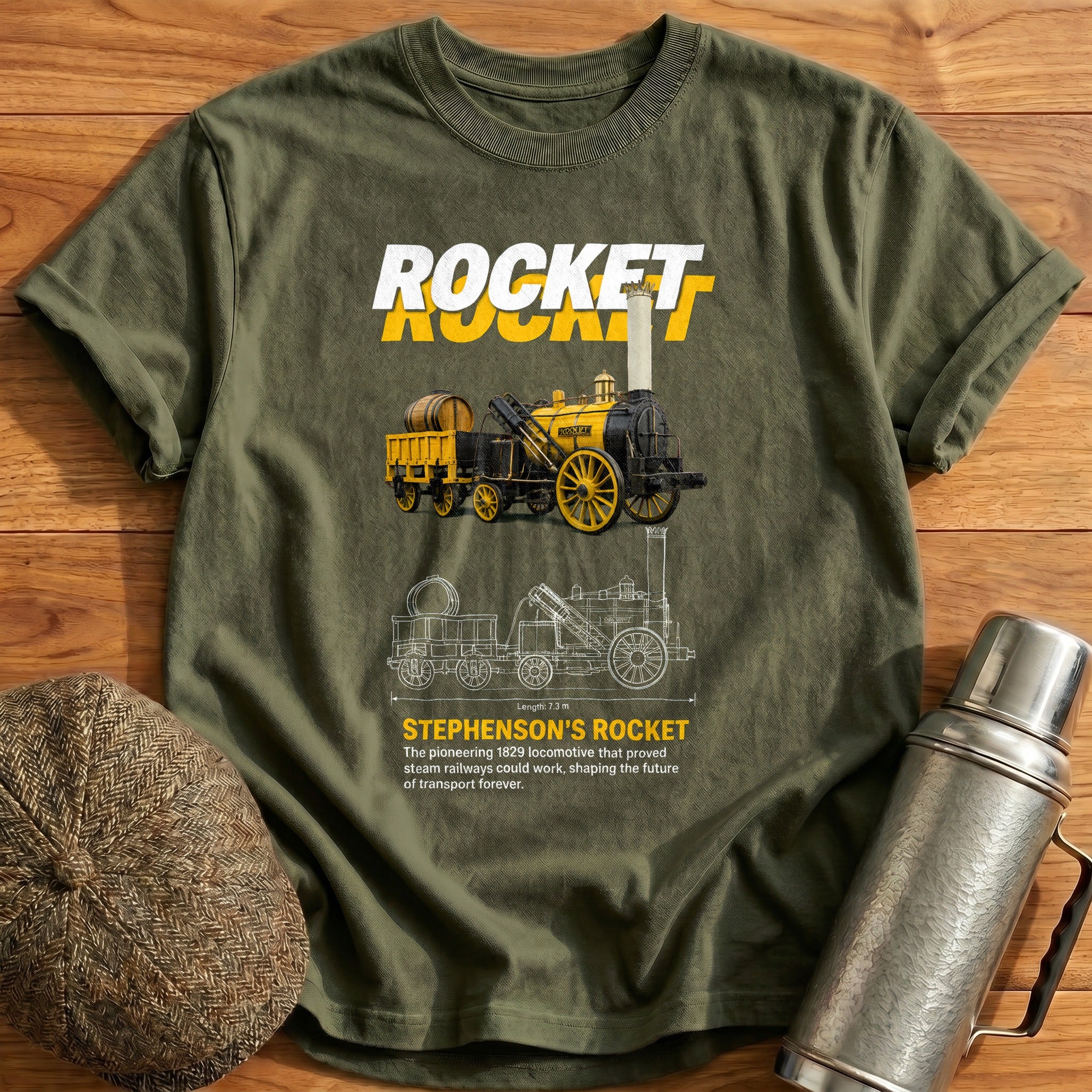 Rocket 25 T-Shirt - Military Green