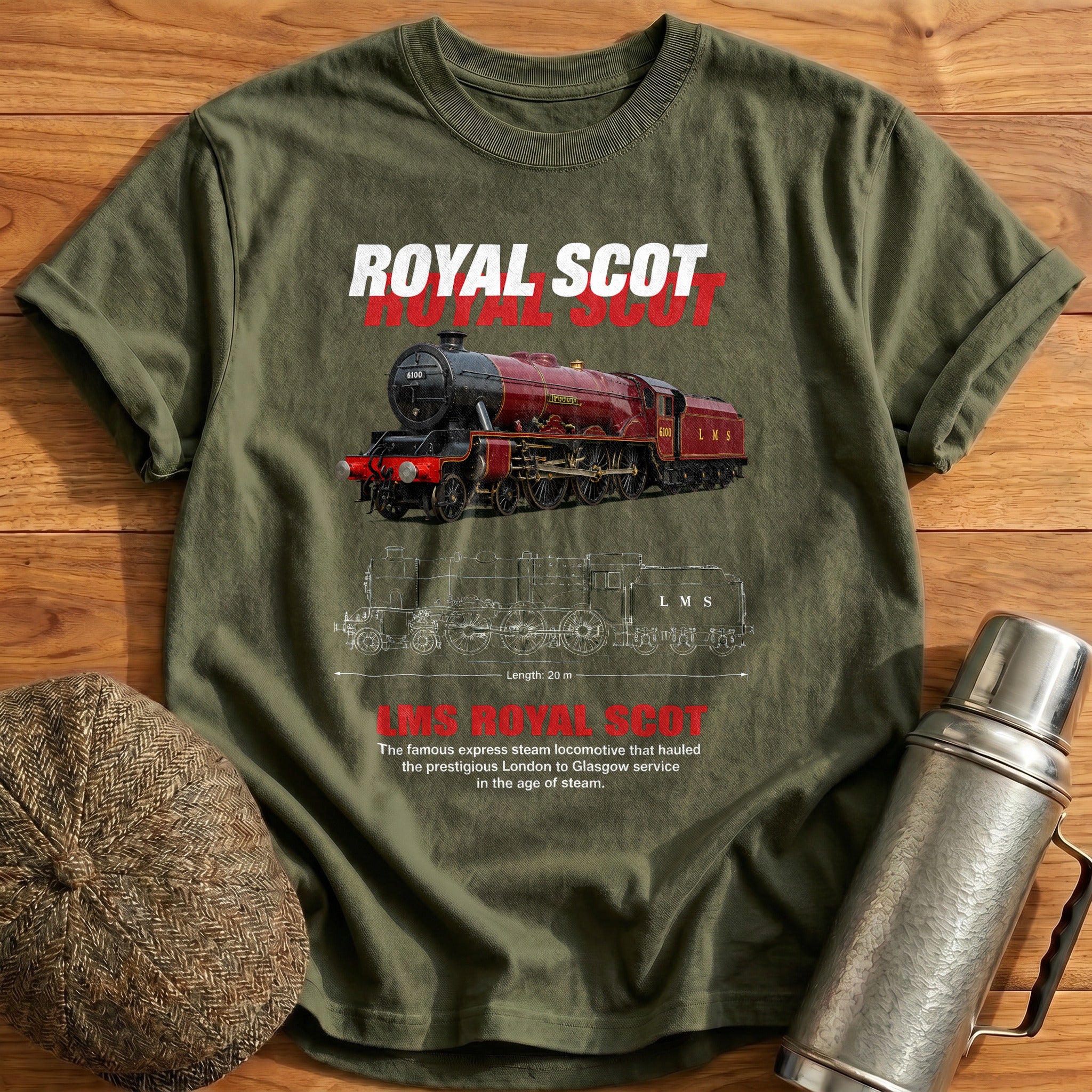 Royal Scot 78 T-Shirt - Military Green