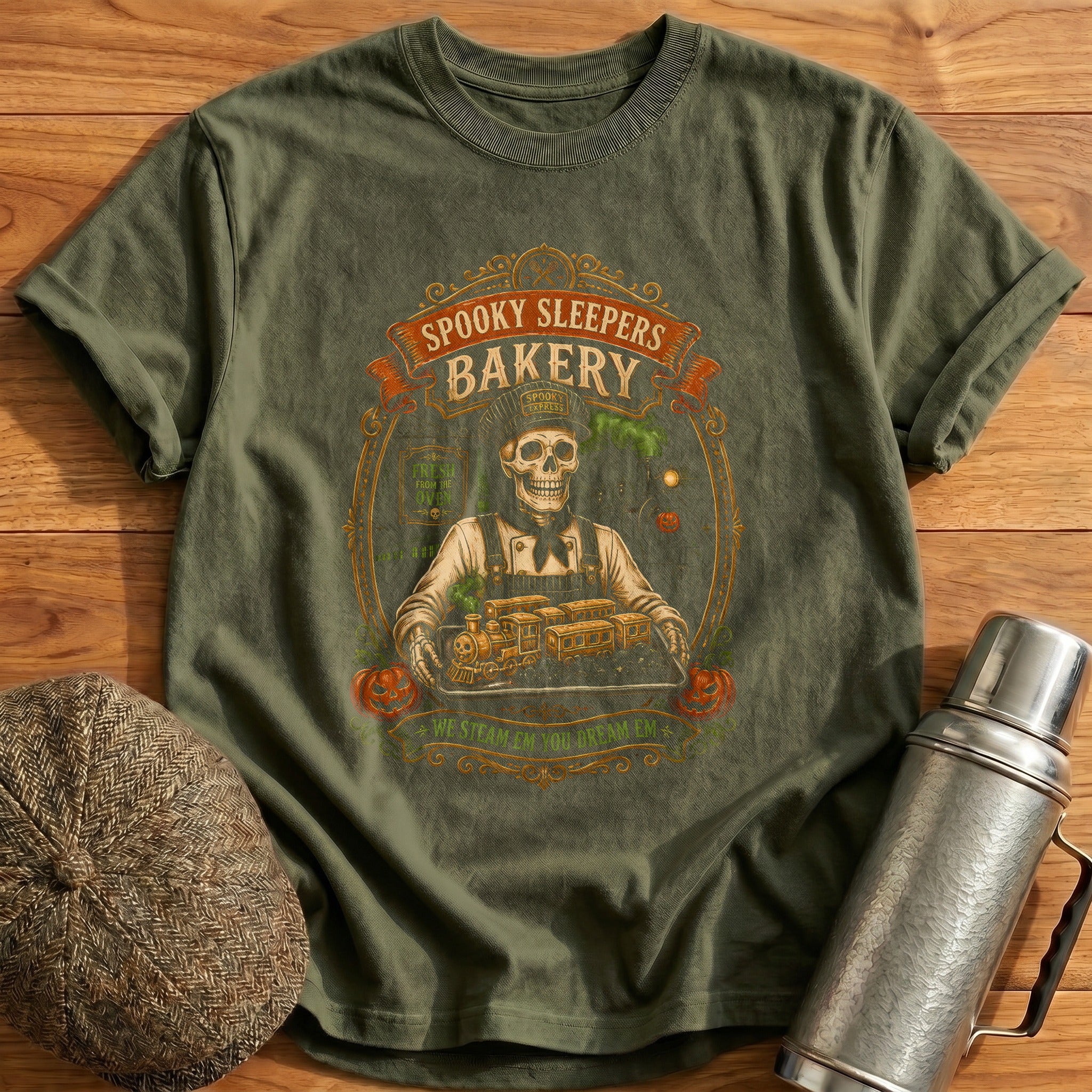 Spooky Sleepers Bakery 36 - Military Green