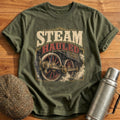 Steam Hauled T-Shirt - Military Green