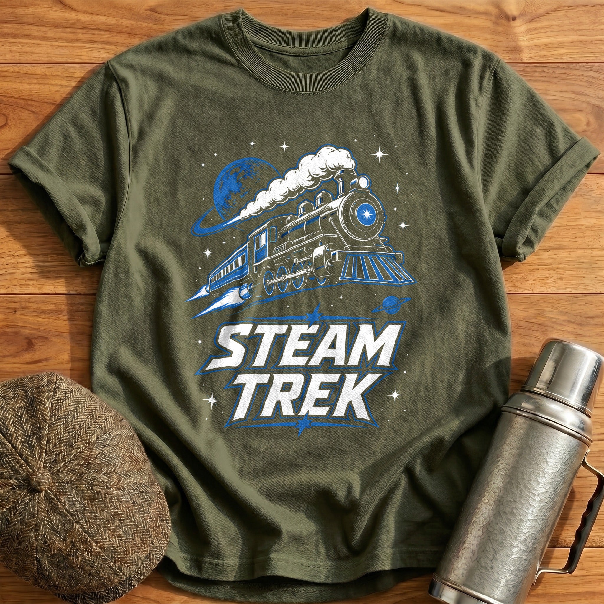 Steam Trek 58 T-Shirt - Military Green