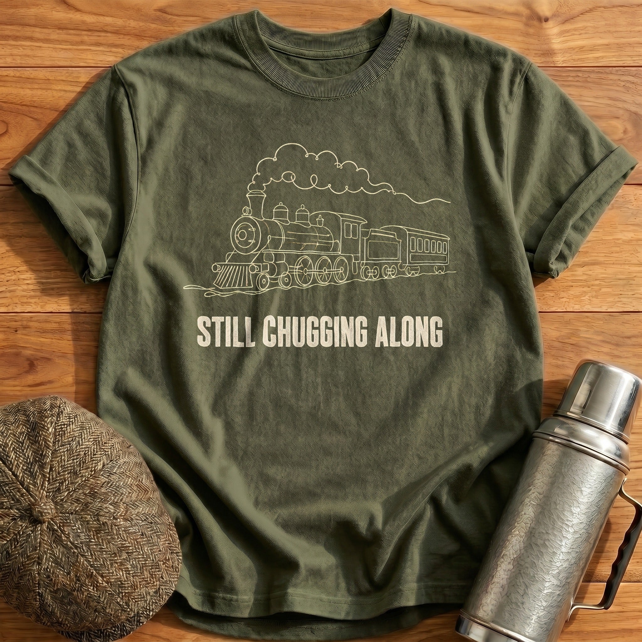 Still Chugging Along 89 T-Shirt - Military Green