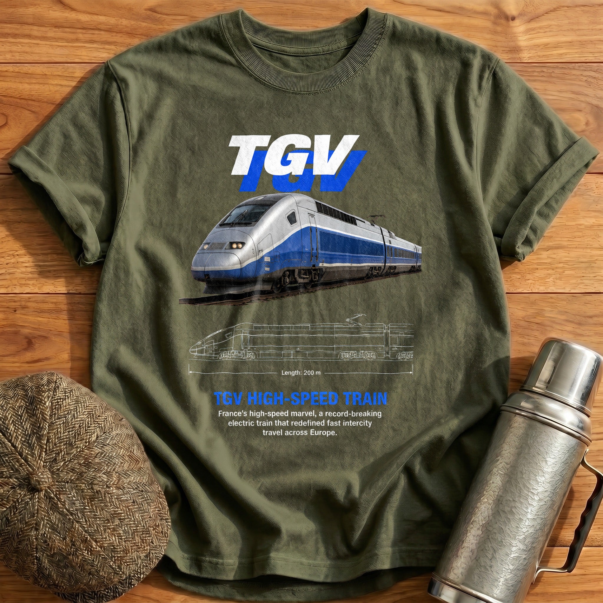Tgv 61 T-Shirt - Military Green