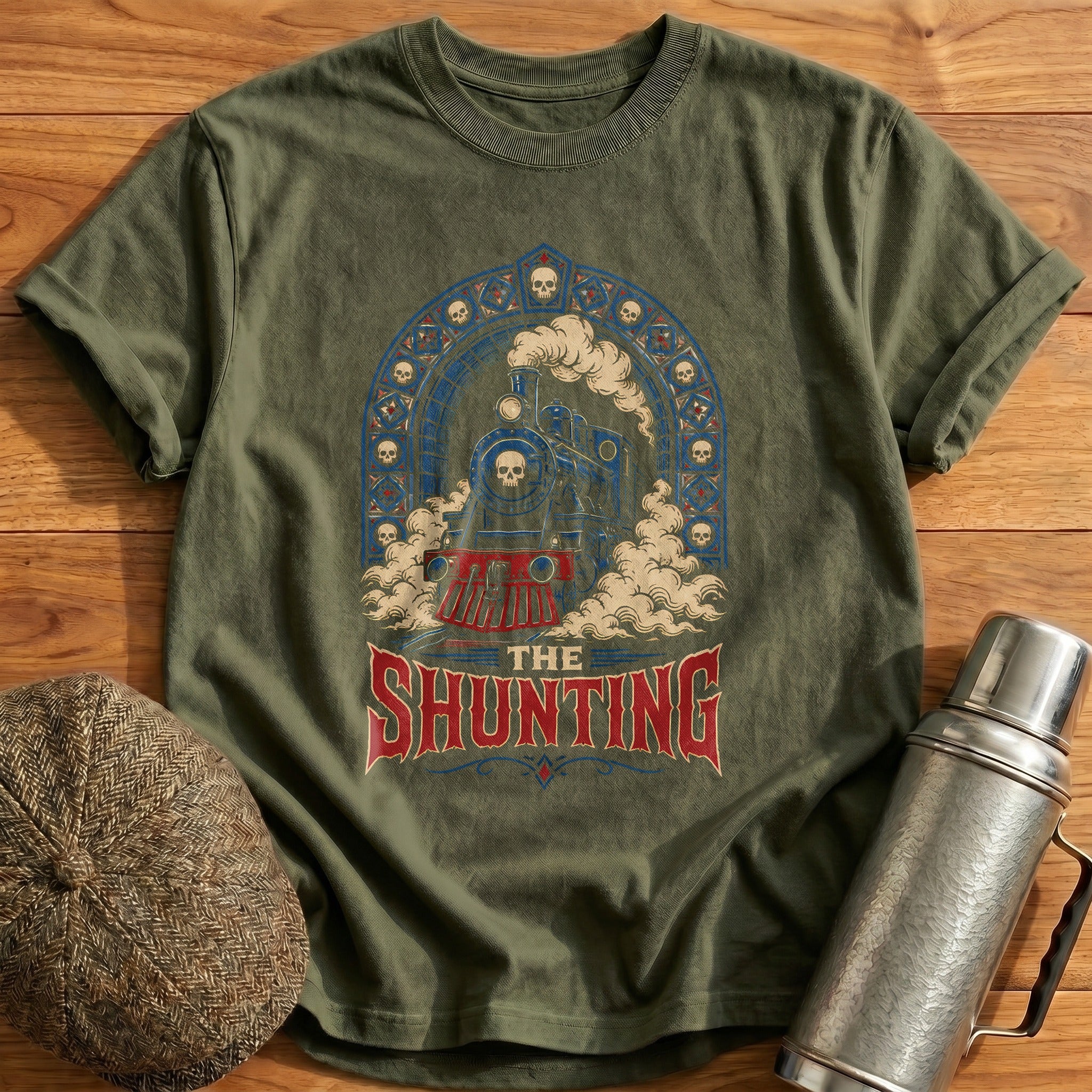 The Shunting 13 T-Shirt - Military Green