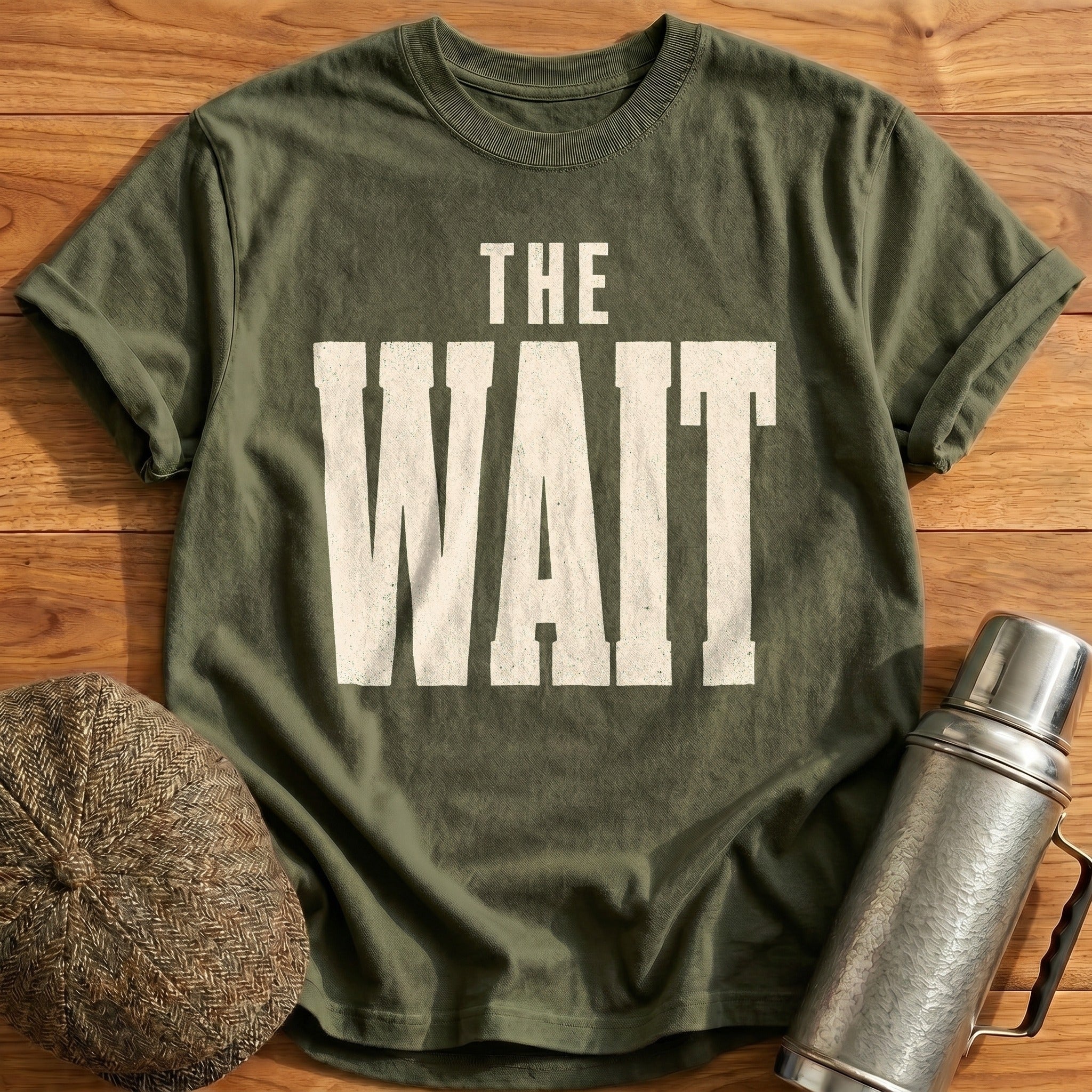 The Wait T-Shirt - Military Green