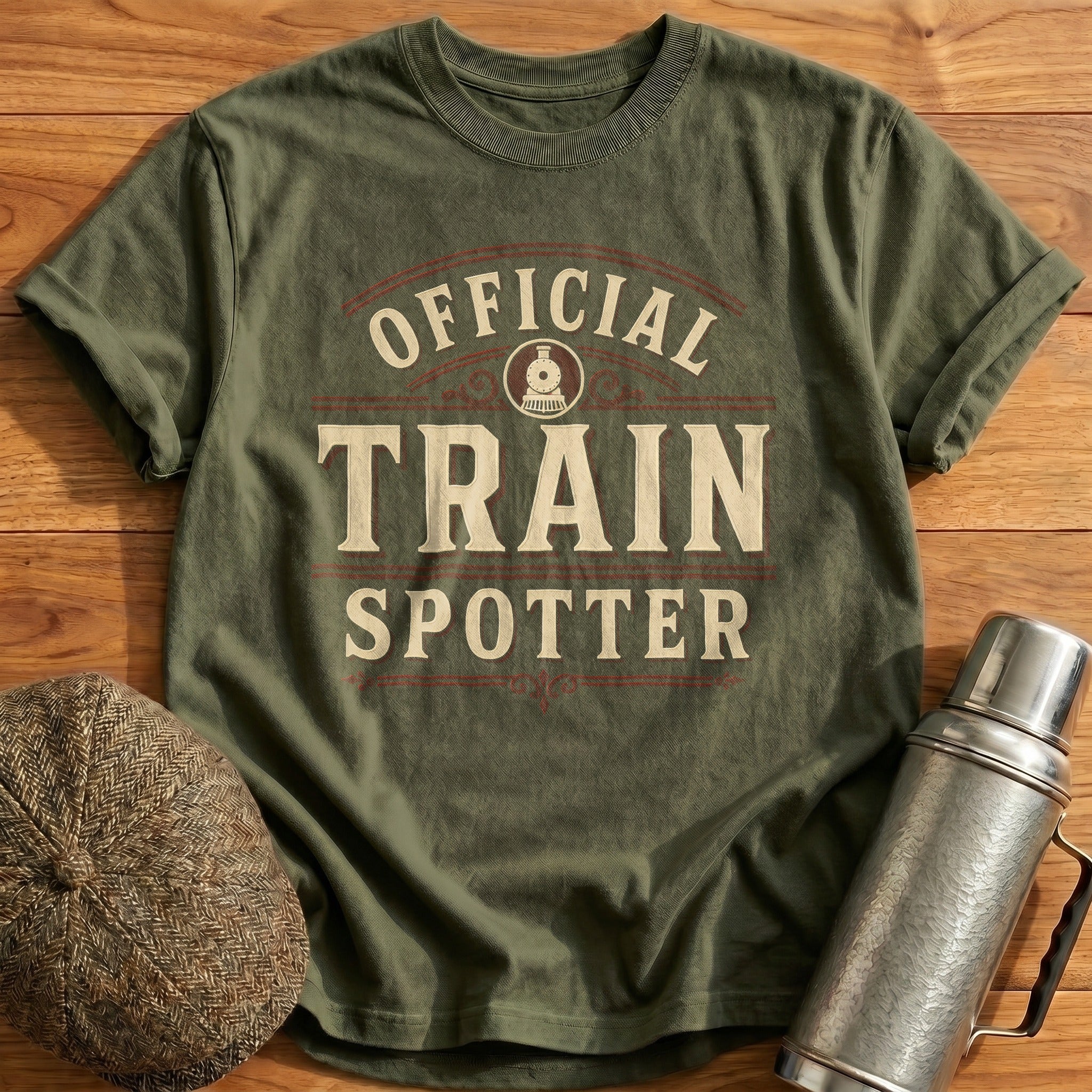 Train Spotter - Military Green