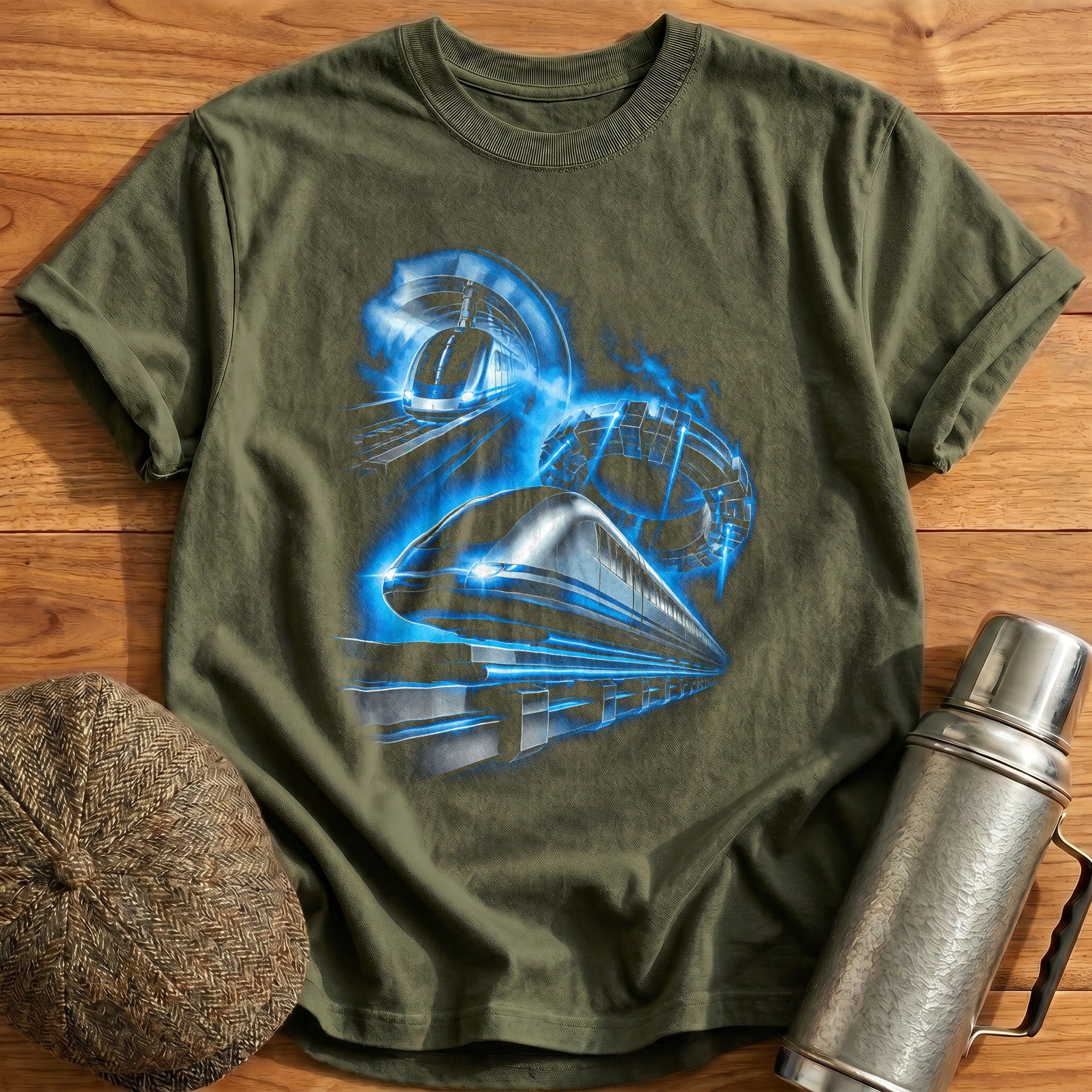 Train Spotter Railway Enthusiast - Military Green