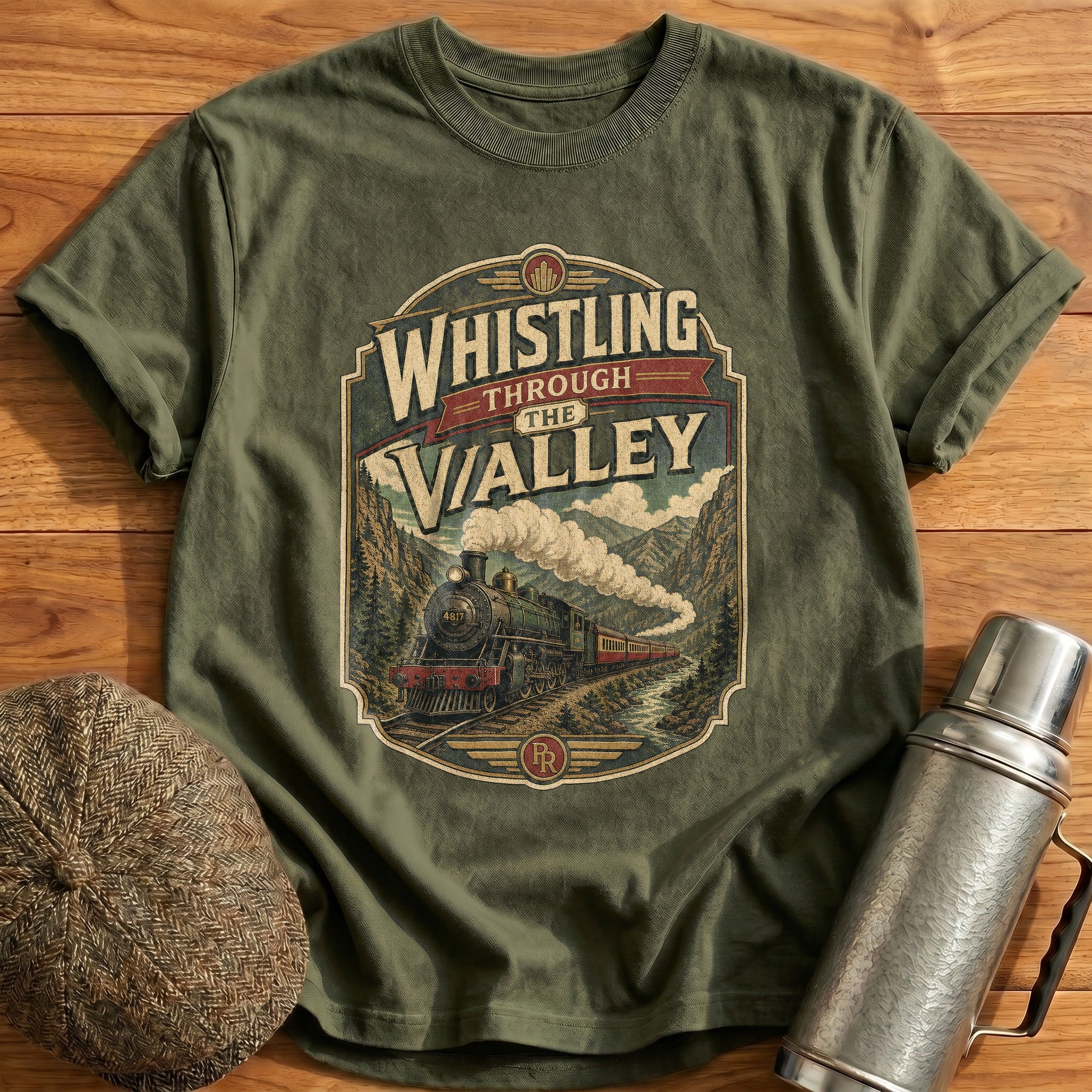 Whistling Through T-Shirt - Military Green